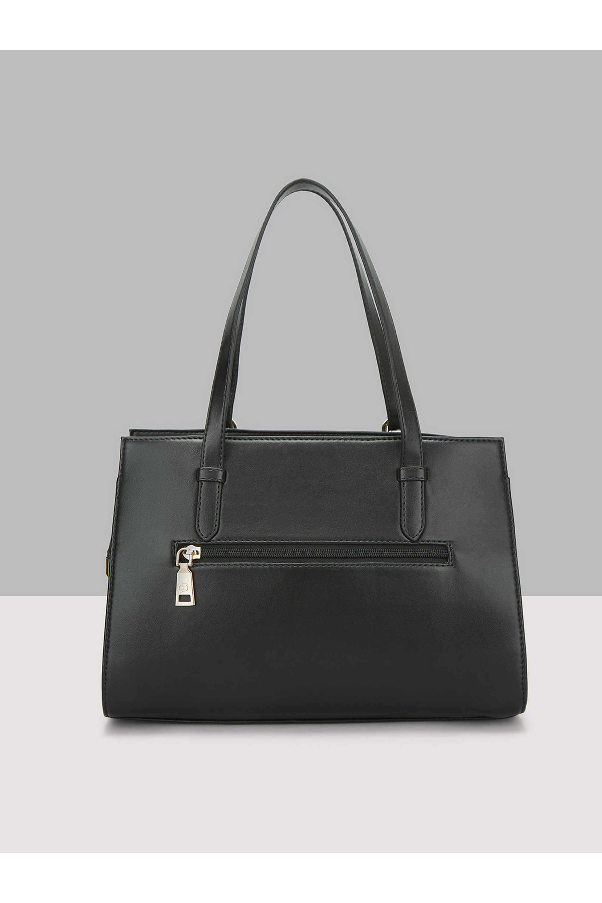 Zipper-Faux-Leather-Women-Casual-Wear-Satchel