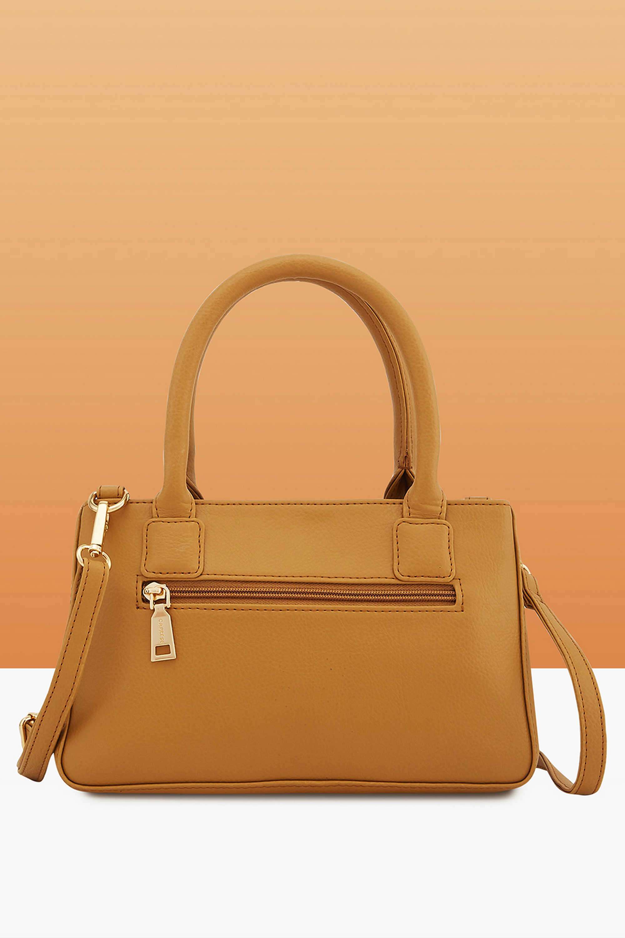 Zipper-Faux-Leather-Women-Everyday-Satchel