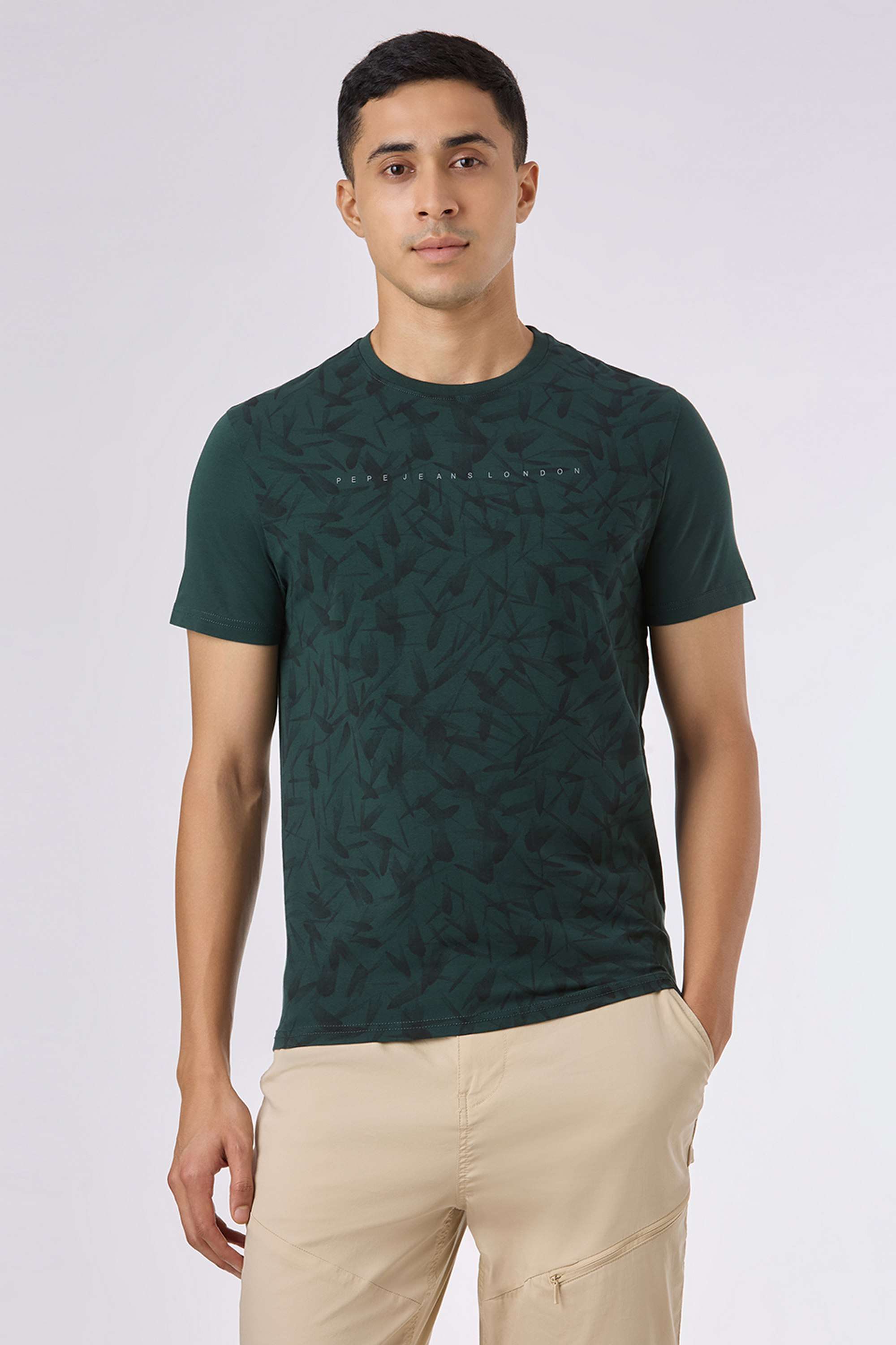 Abstract-Cotton-Blend-Round-Neck-Men-s-T-Shirt