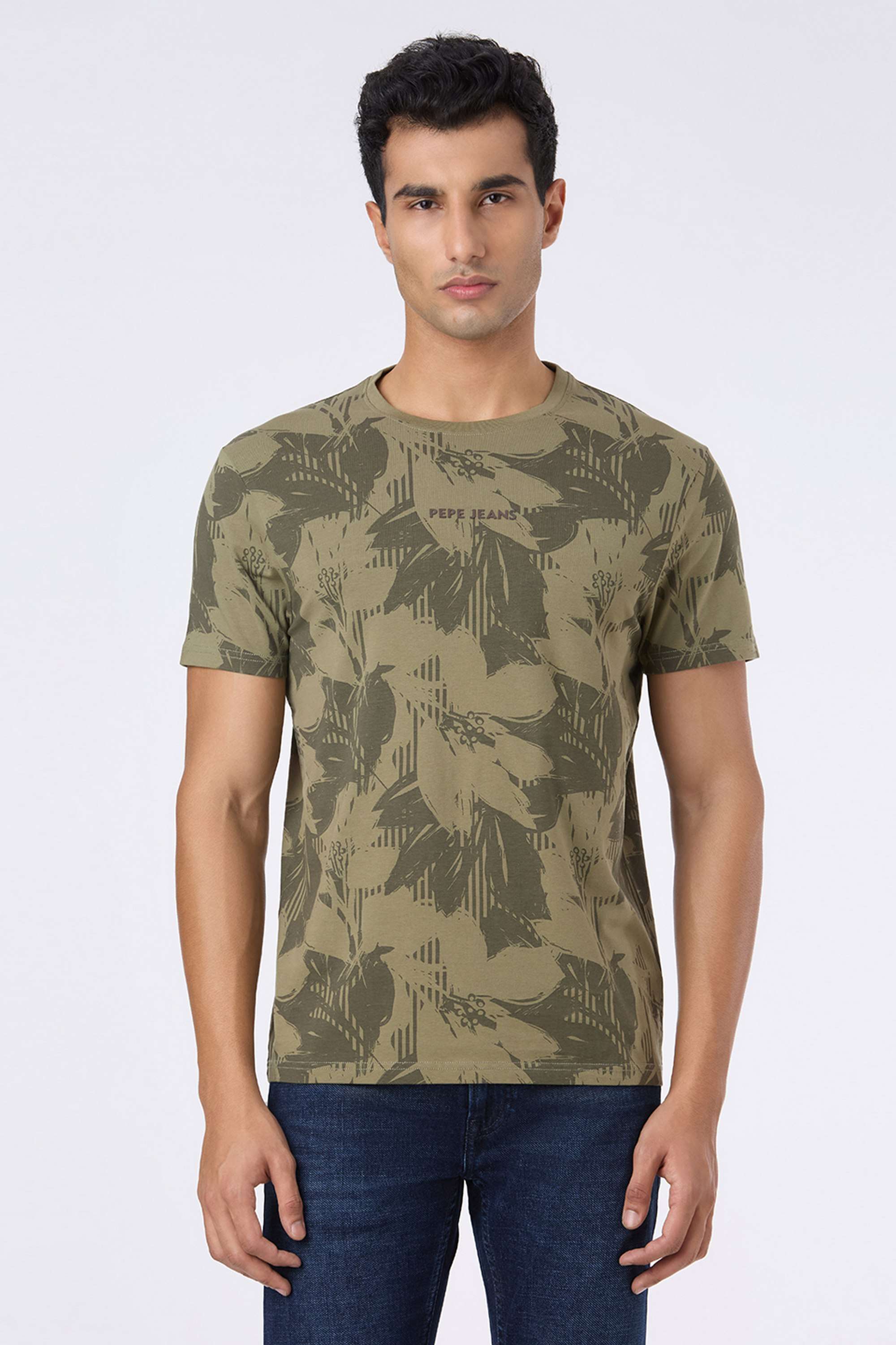 Printed-Cotton-Blend-Slim-Fit-Men-T-Shirt