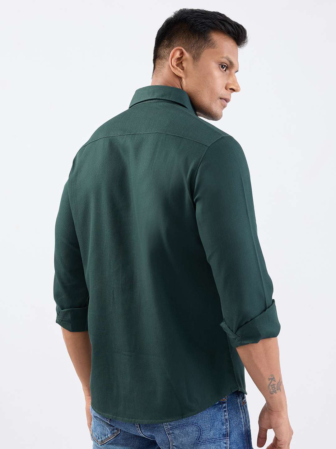 Solid-Blended-Fabric-Regular-Fit-Men-Casual-Wear-Shirt