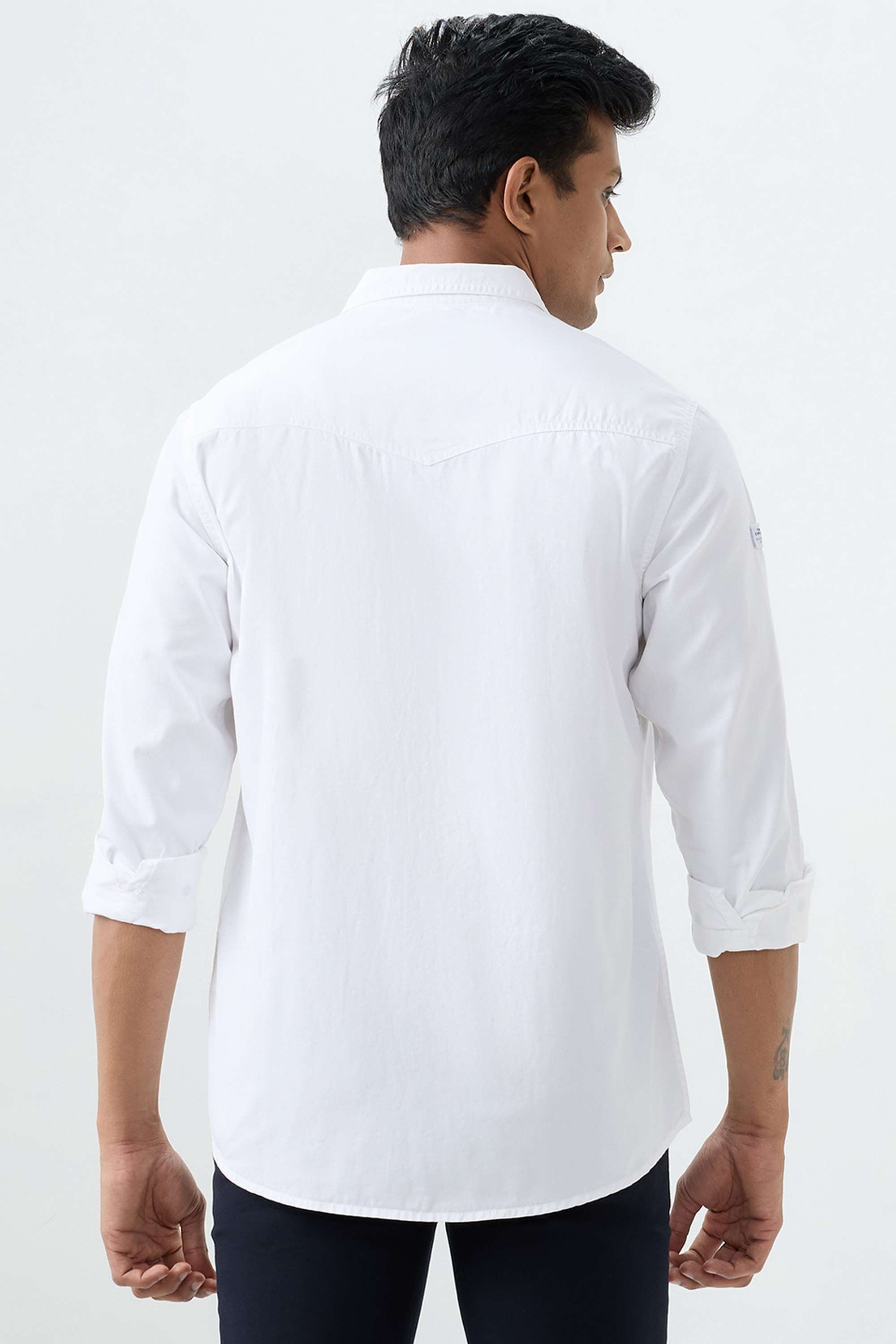 Solid-Cotton-Regular-Fit-Men-s-Casual-Shirt