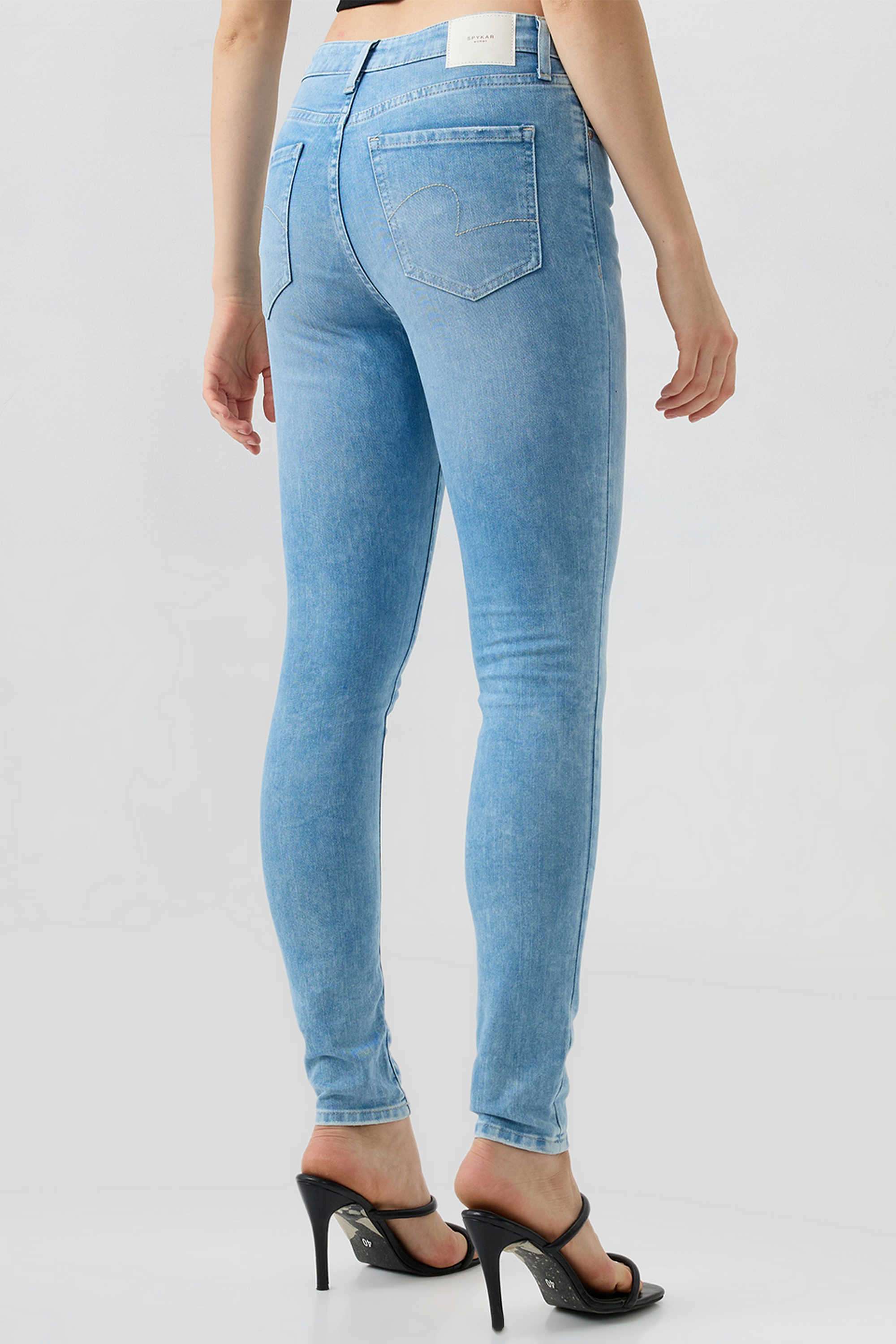 Solid-Blended-Fabric-Women-s-Jeans