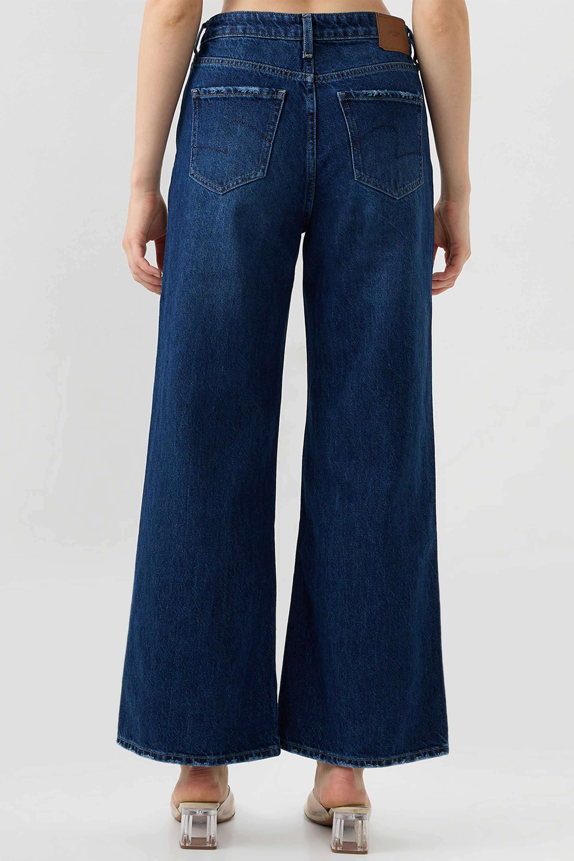 Solid-Blended-Fabric-Women-s-Jeans