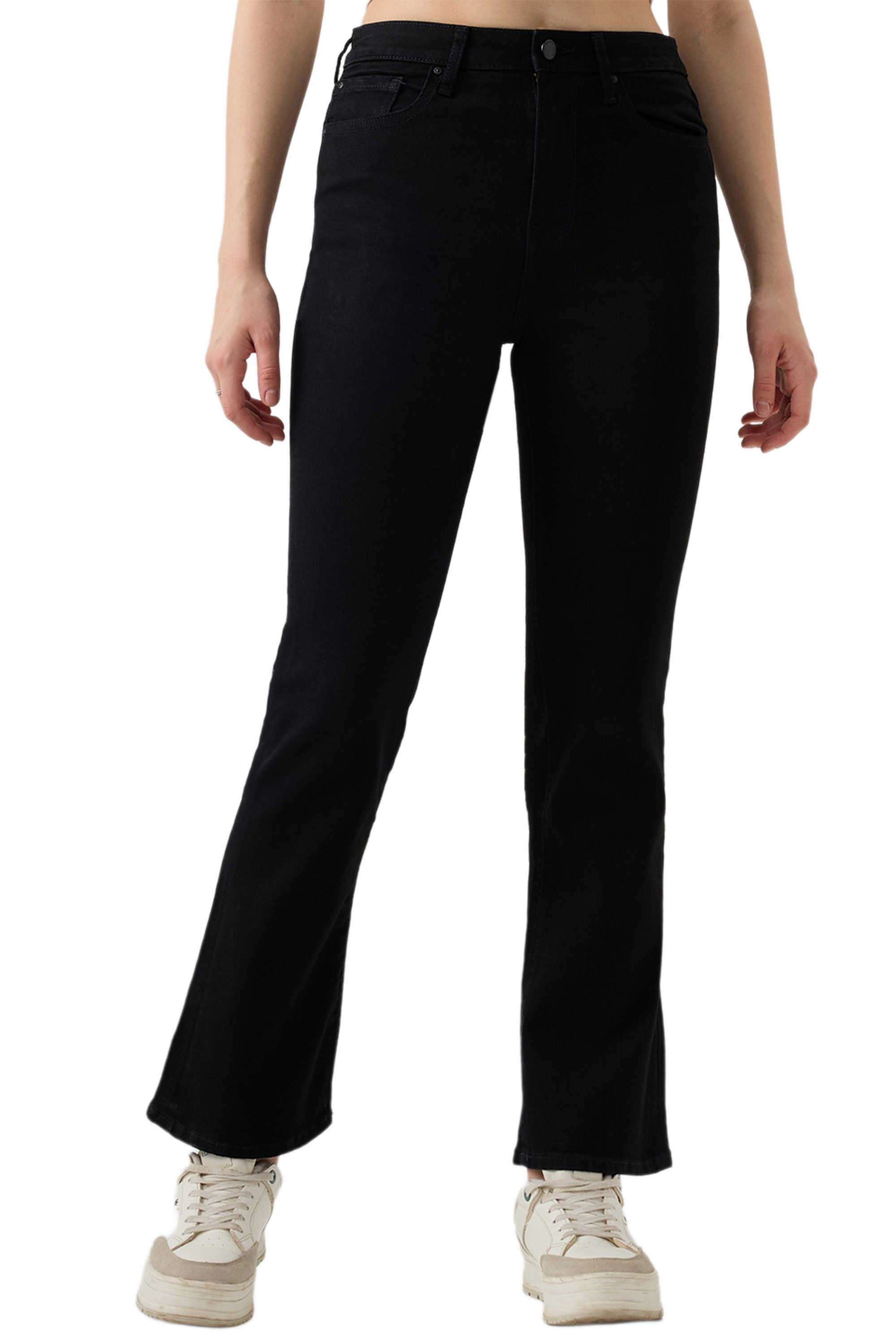 Solid-Blended-Fabric-Women-s-Jeans