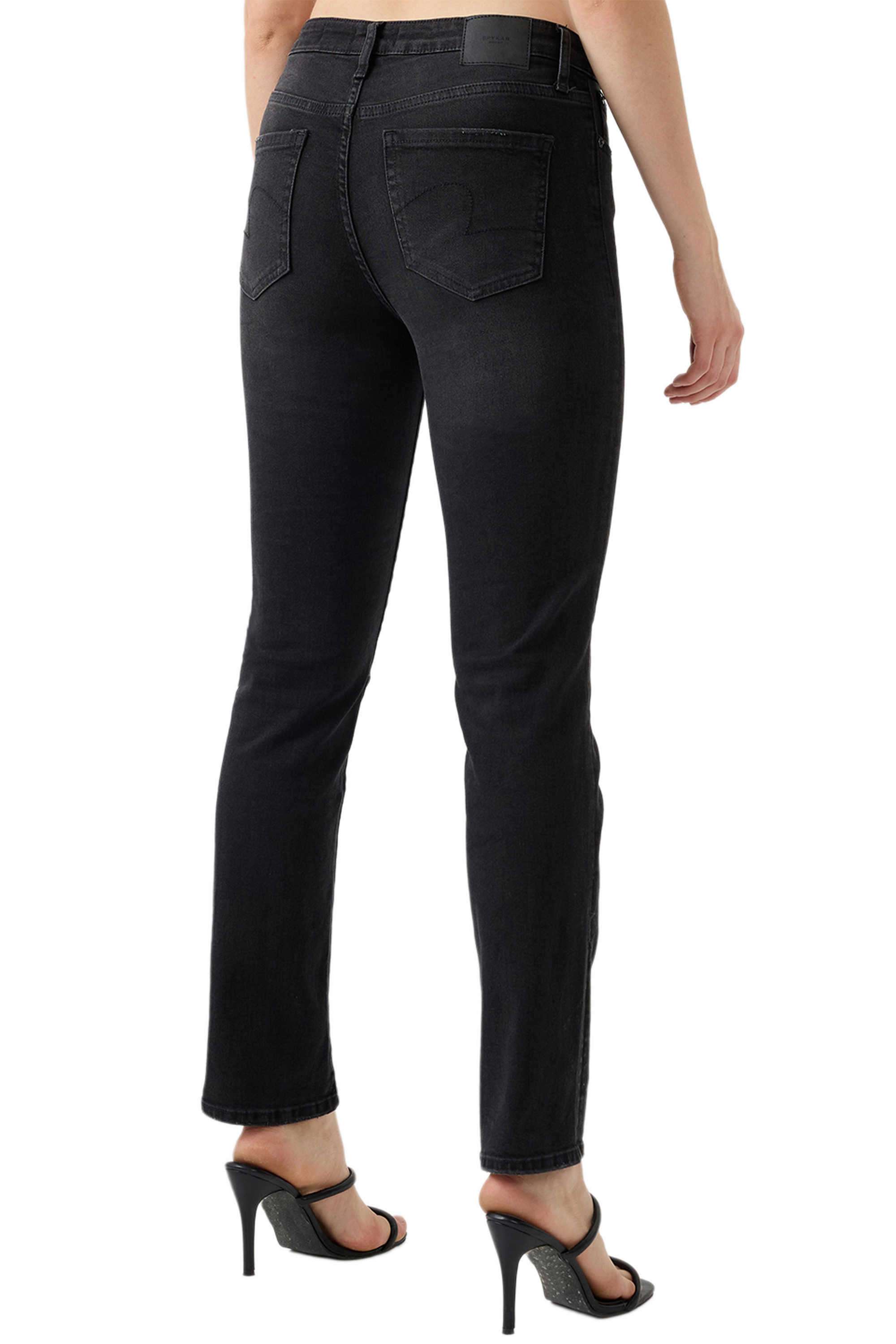 Solid-Blended-Fabric-Women-s-Jeans