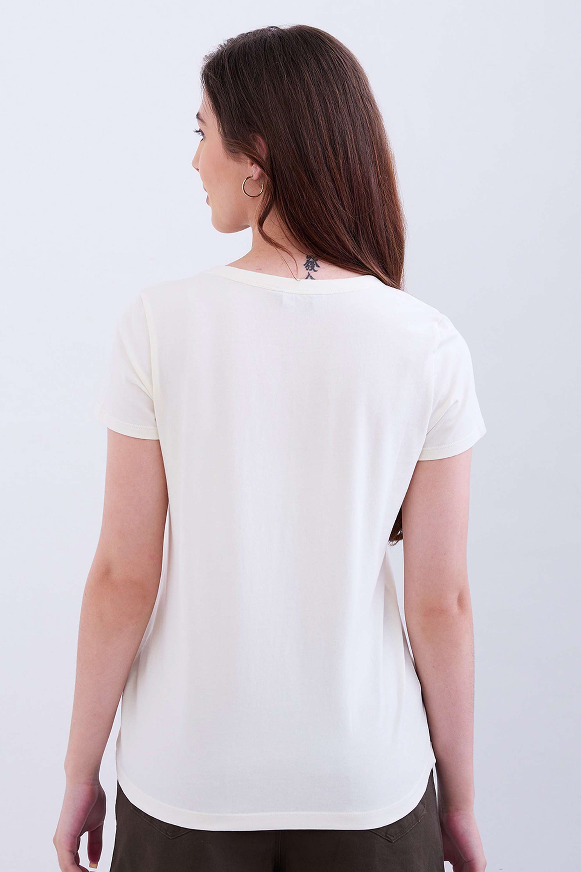 Typographic-Blended-Fabric-Round-Neck-Women-s-T-Shirt