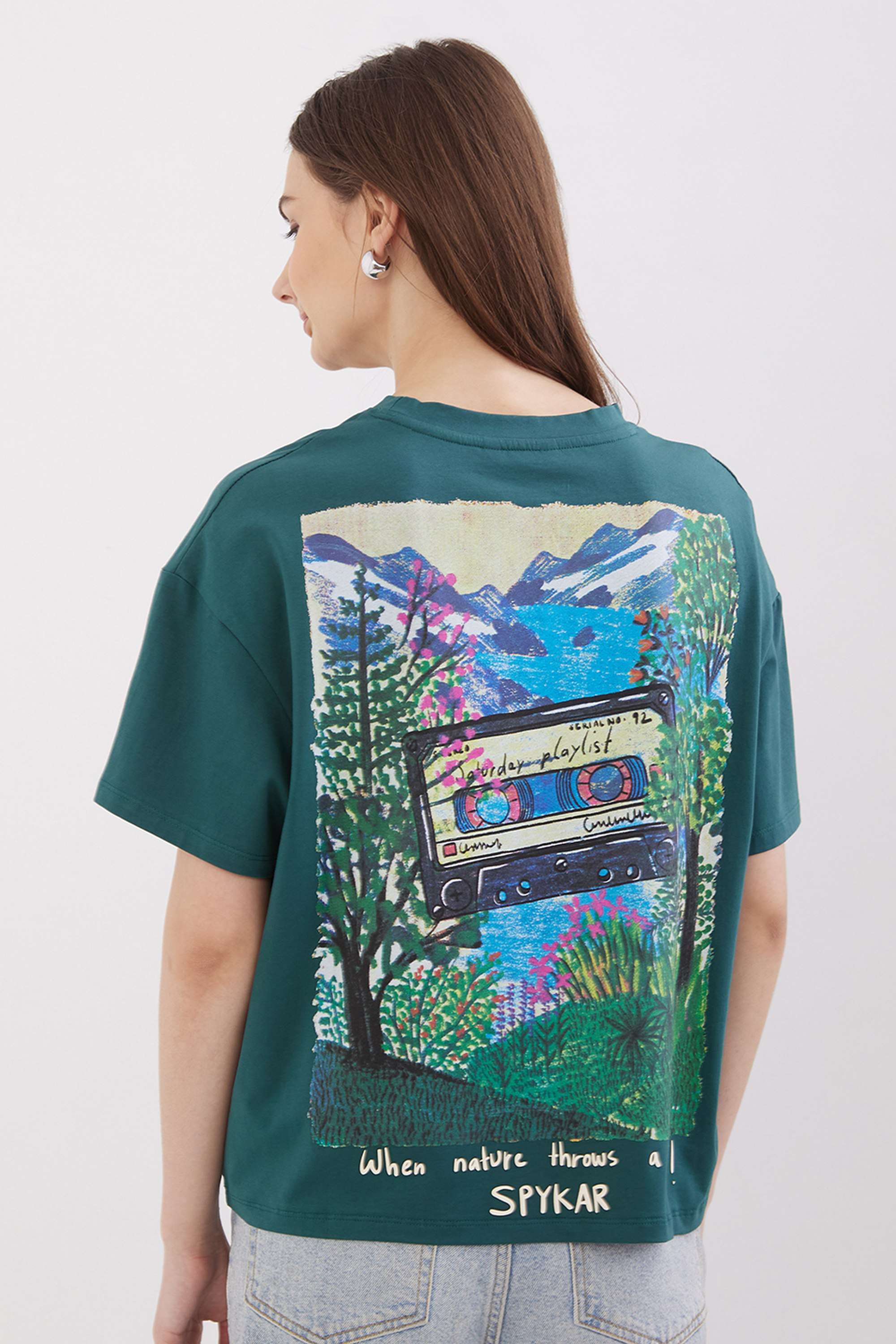 Solid-Cotton-Women-s-T-Shirt