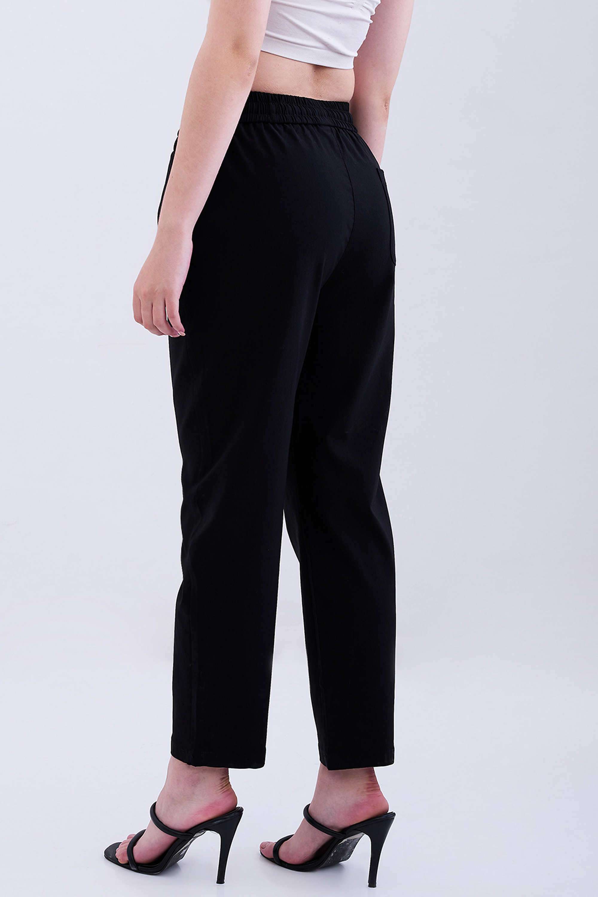 Solid-Tapered-Fit-Rayon-Women-Casual-Wear-Trousers