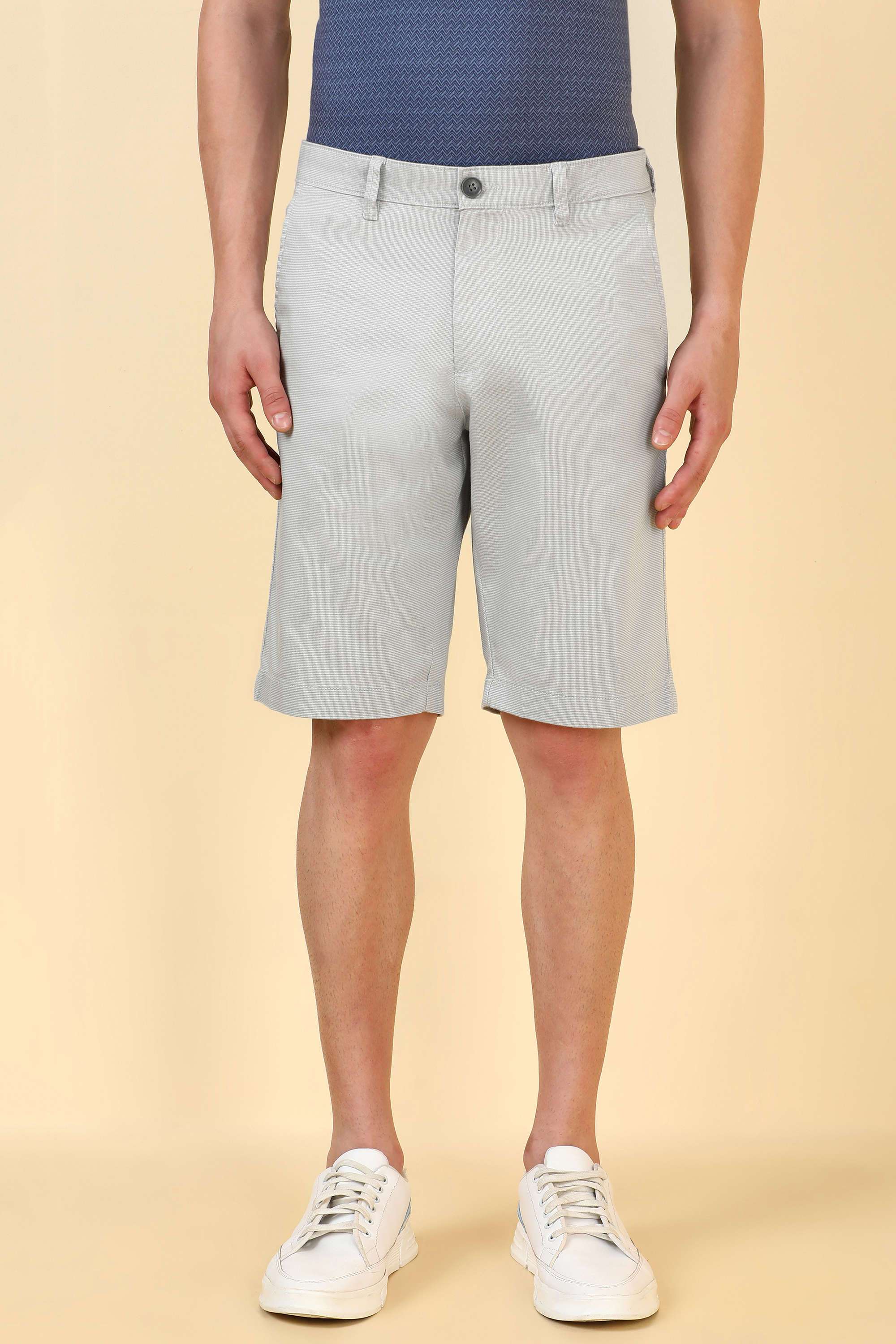 Printed-Cotton-Blend-Super-Slim-Fit-Men-Casual-Wear-Shorts