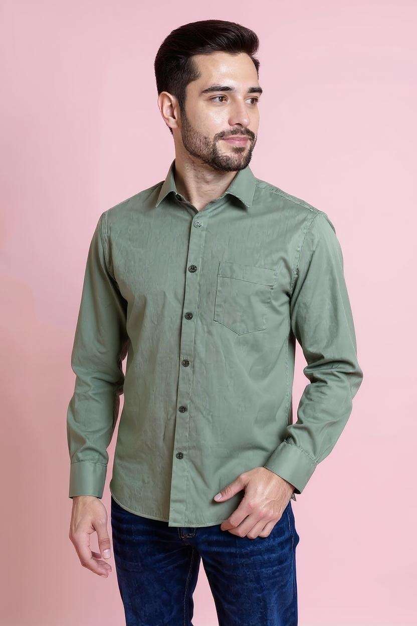 Blended-Fabric-Regular-Fit-Men-Shirt