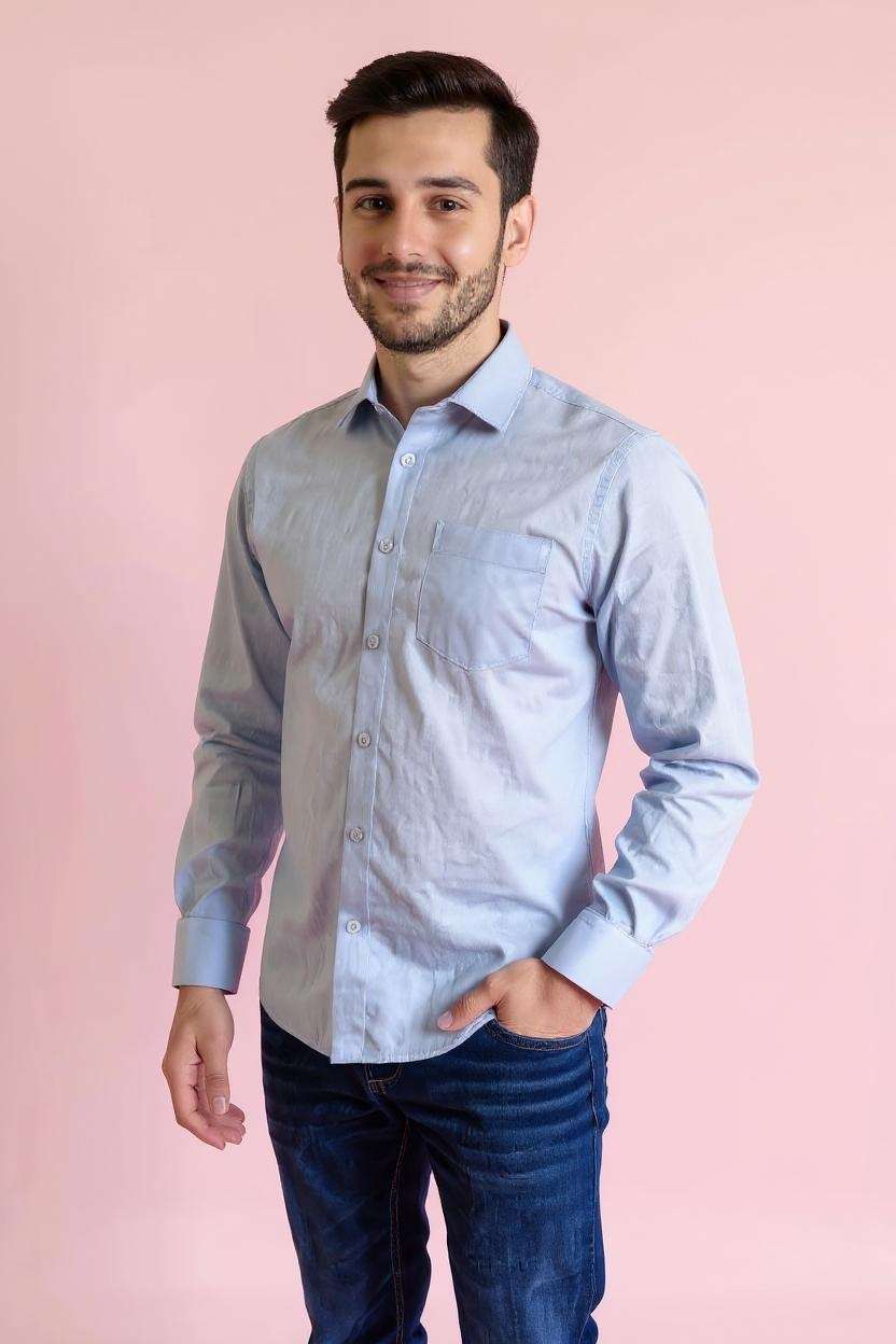 Blended-Fabric-Regular-Fit-Men-Shirt
