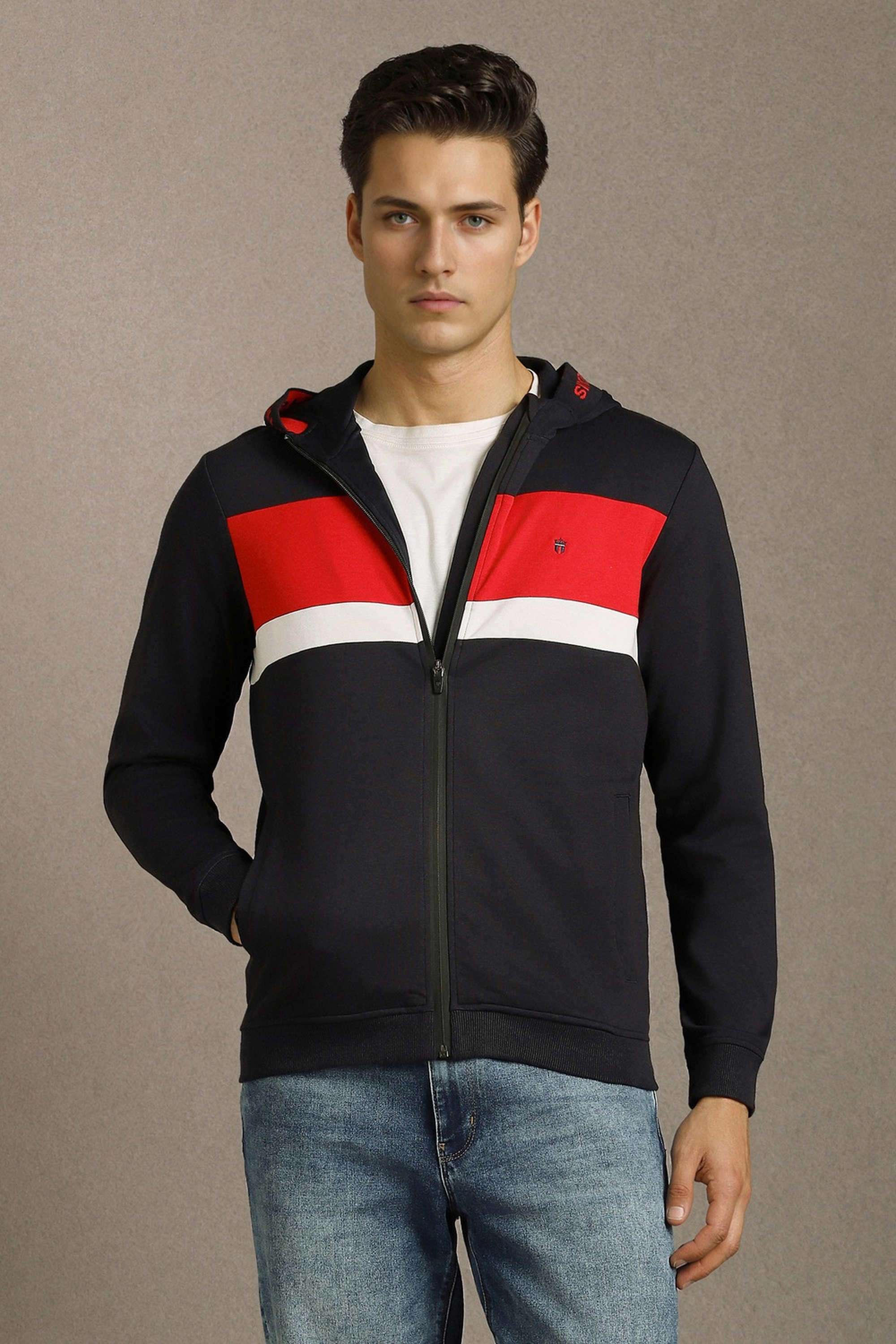 Solid-Polyester-Cotton-Round-Neck-Men-s-Sweatshirt