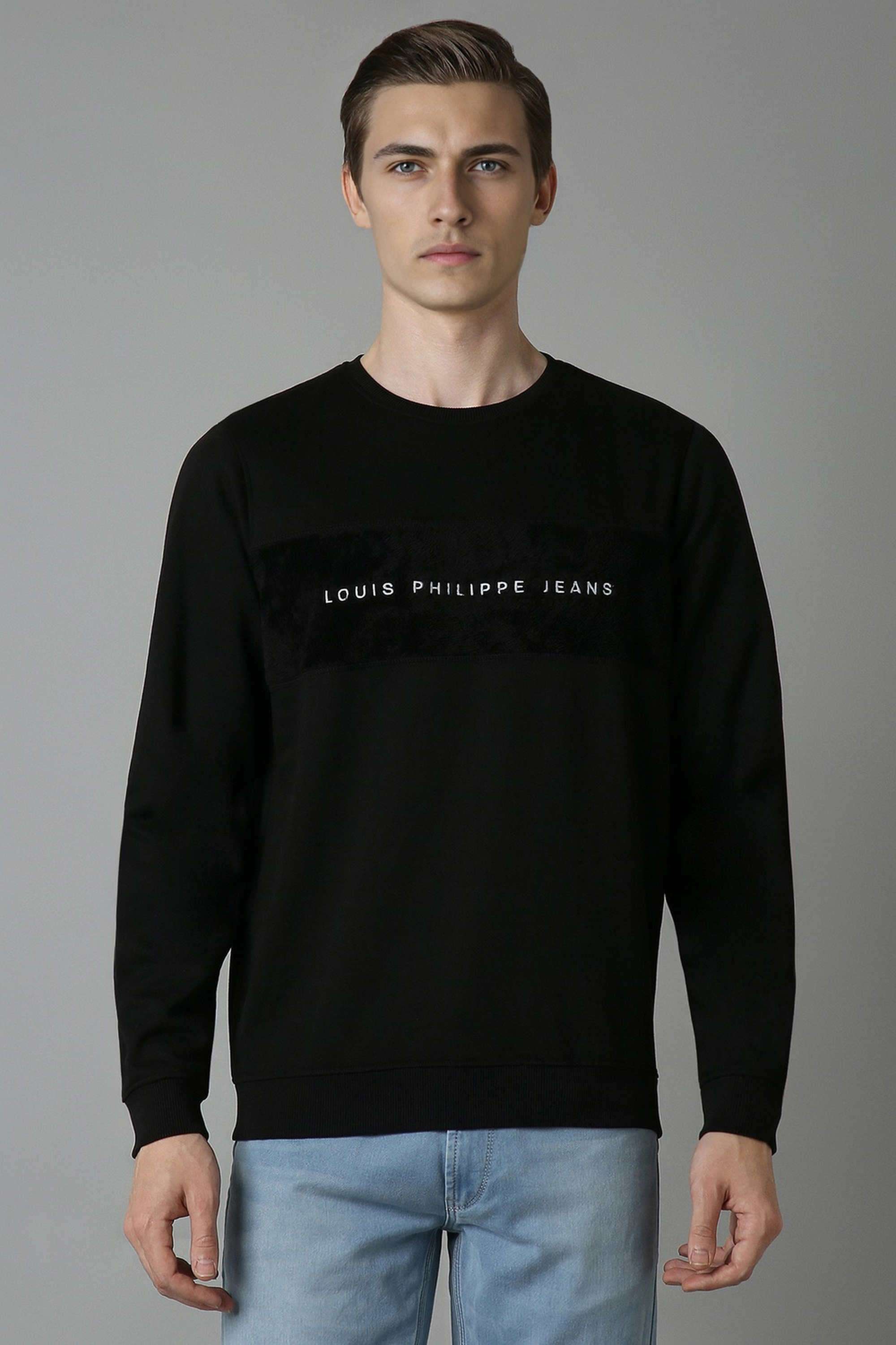 Solid-Cotton-Round-Neck-Men-s-Sweatshirt