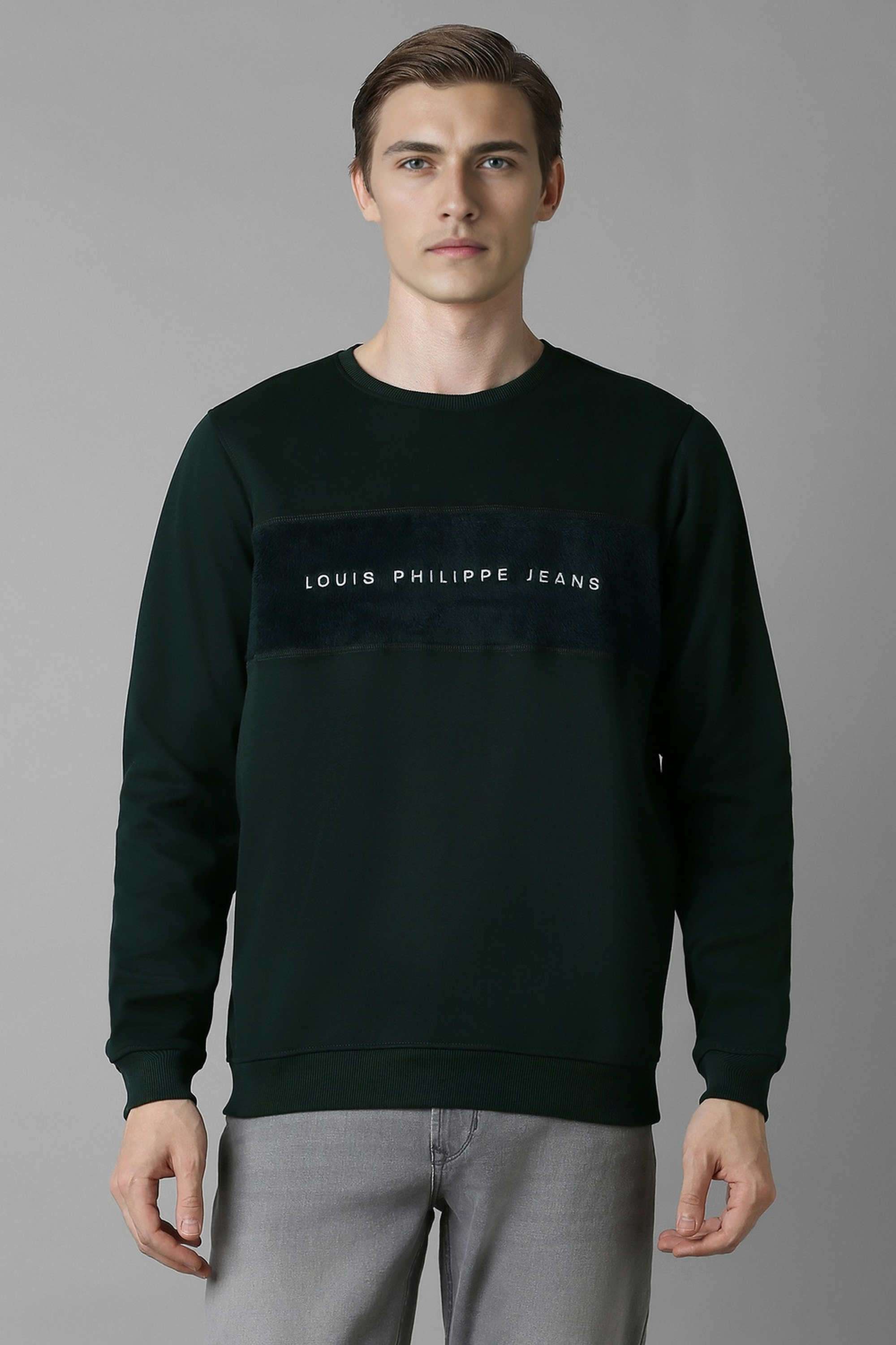 Solid-Cotton-Round-Neck-Men-s-Sweatshirt