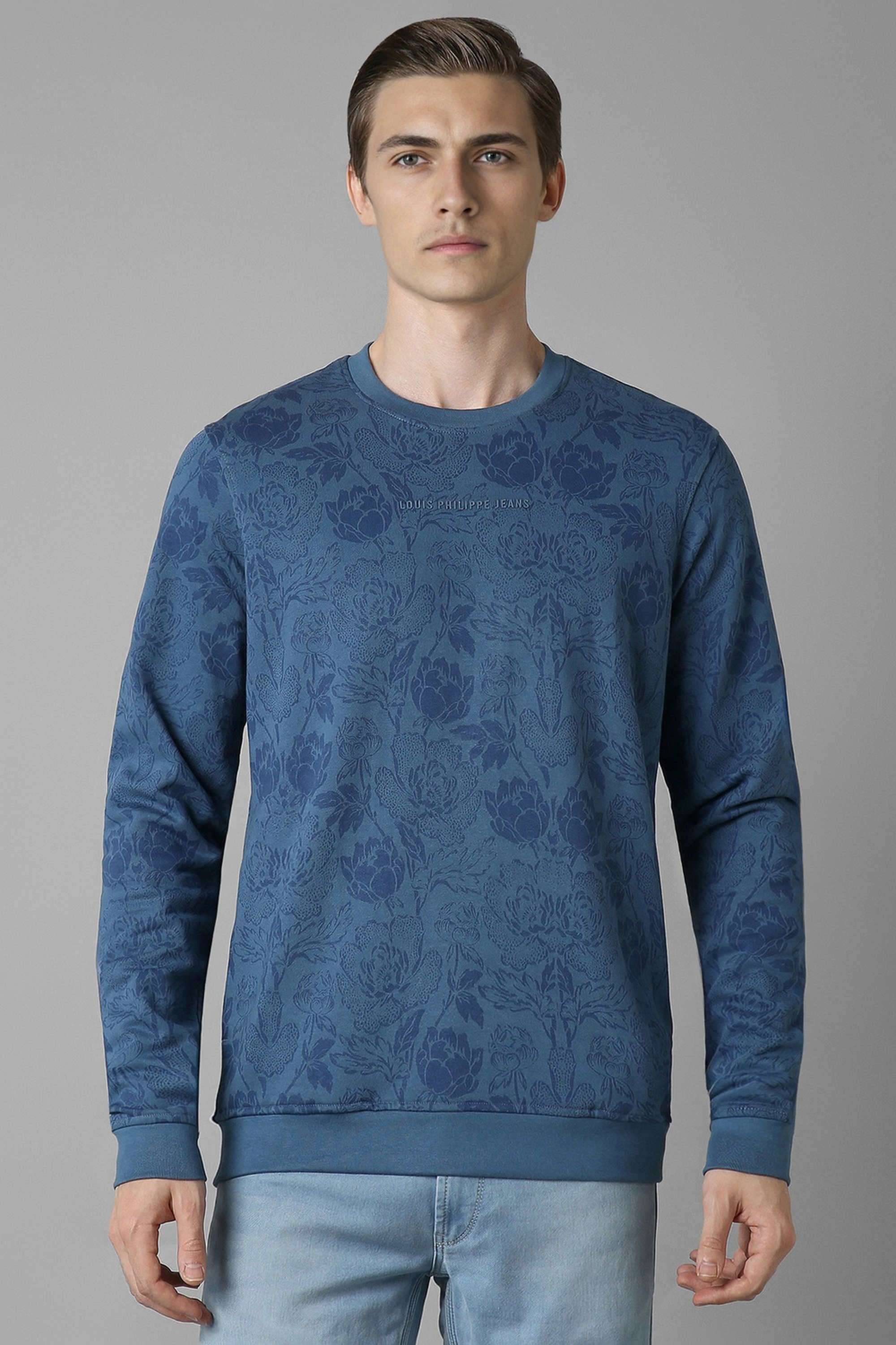 Solid-Cotton-Round-Neck-Men-s-Sweatshirt