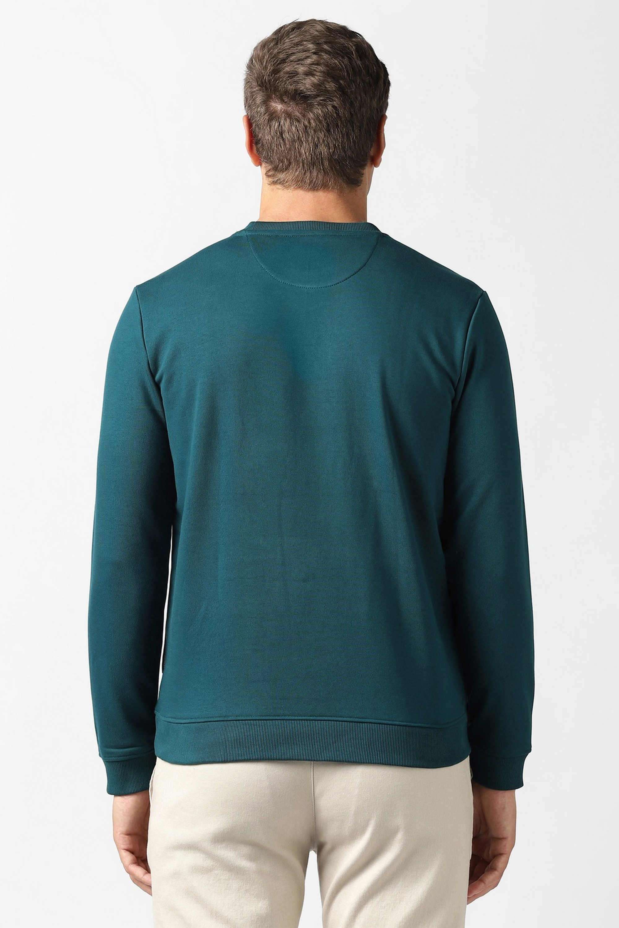 Solid-Blended-Fabric-Regular-Fit-Men-s-Sweatshirt