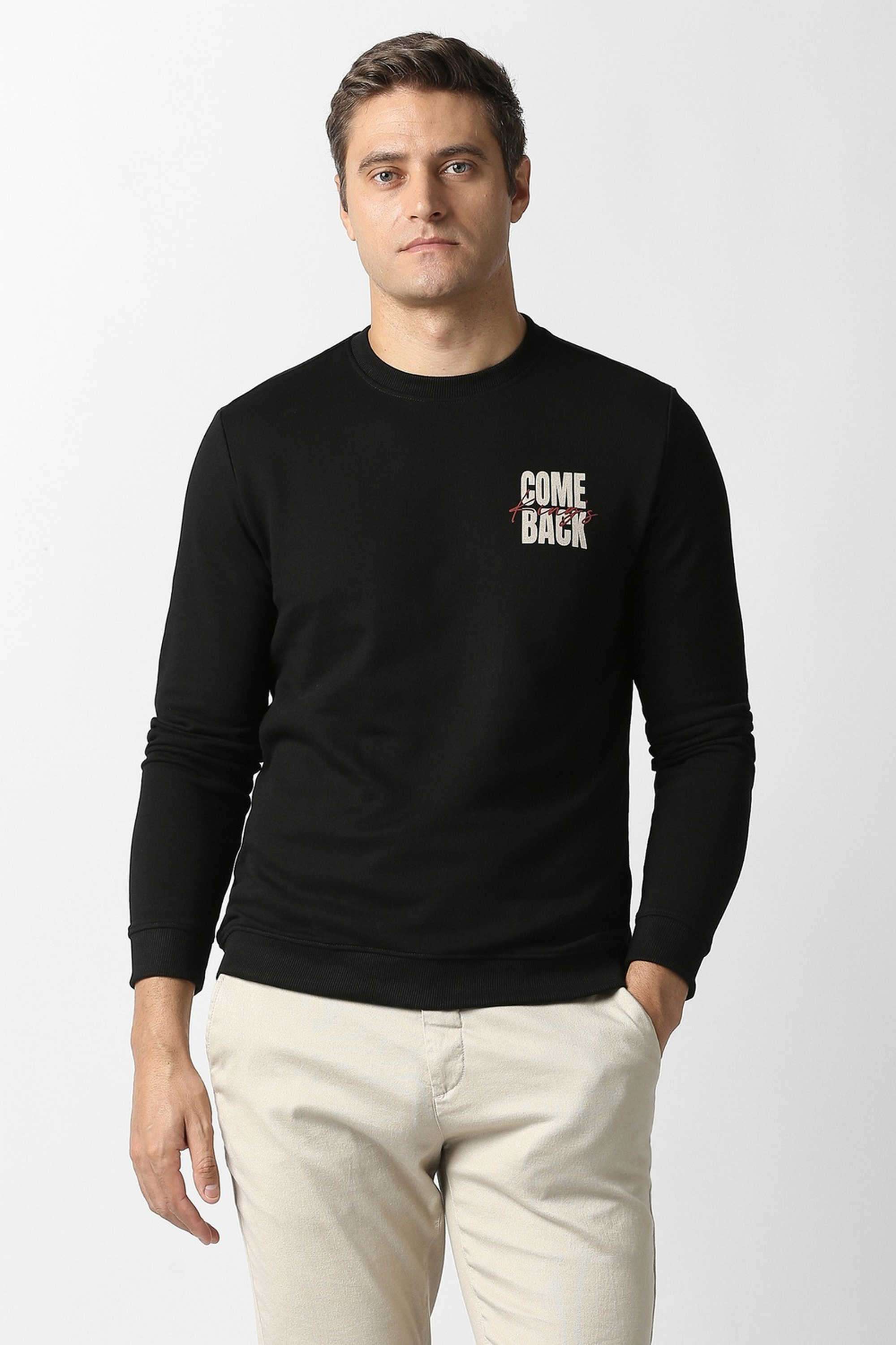 Solid-Poly-Cotton-Regular-Fit-Men-Sweatshirt