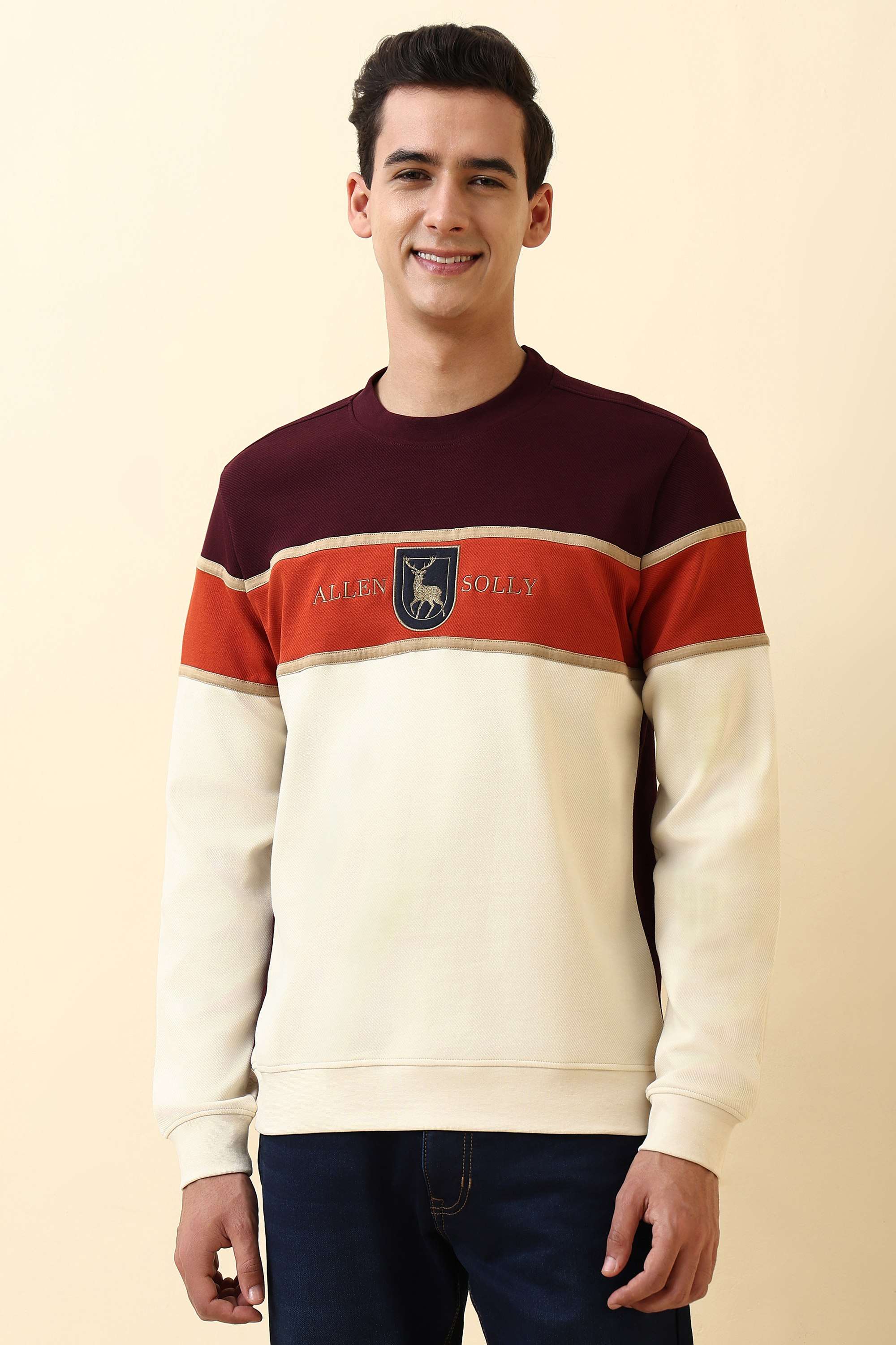 Stripes-Cotton-Round-Neck-Men-s-Sweatshirt