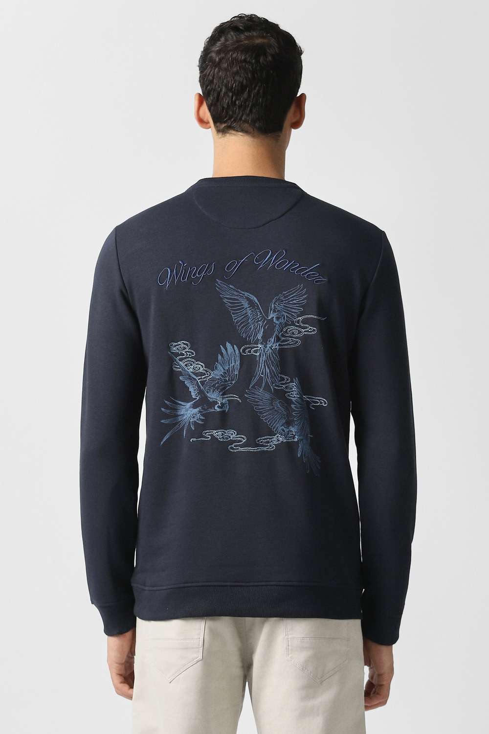 Solid-Cotton-Blend-Regular-Fit-Men-s-Sweatshirt