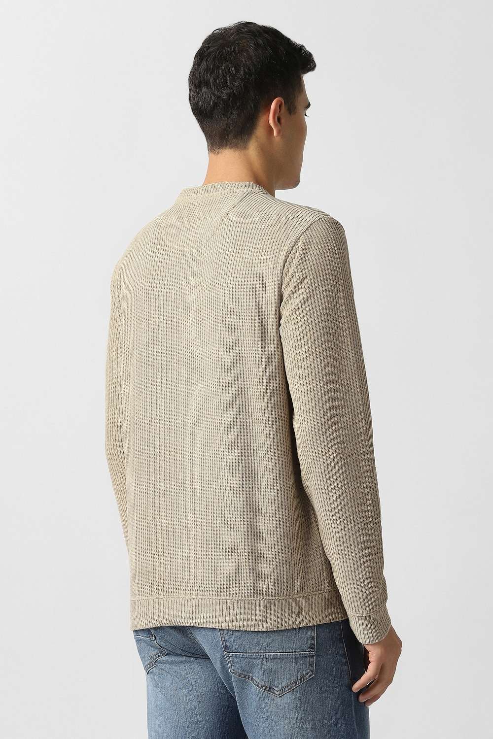 Stripes-Polyester-Blend-Regular-Fit-Men-s-Sweatshirt