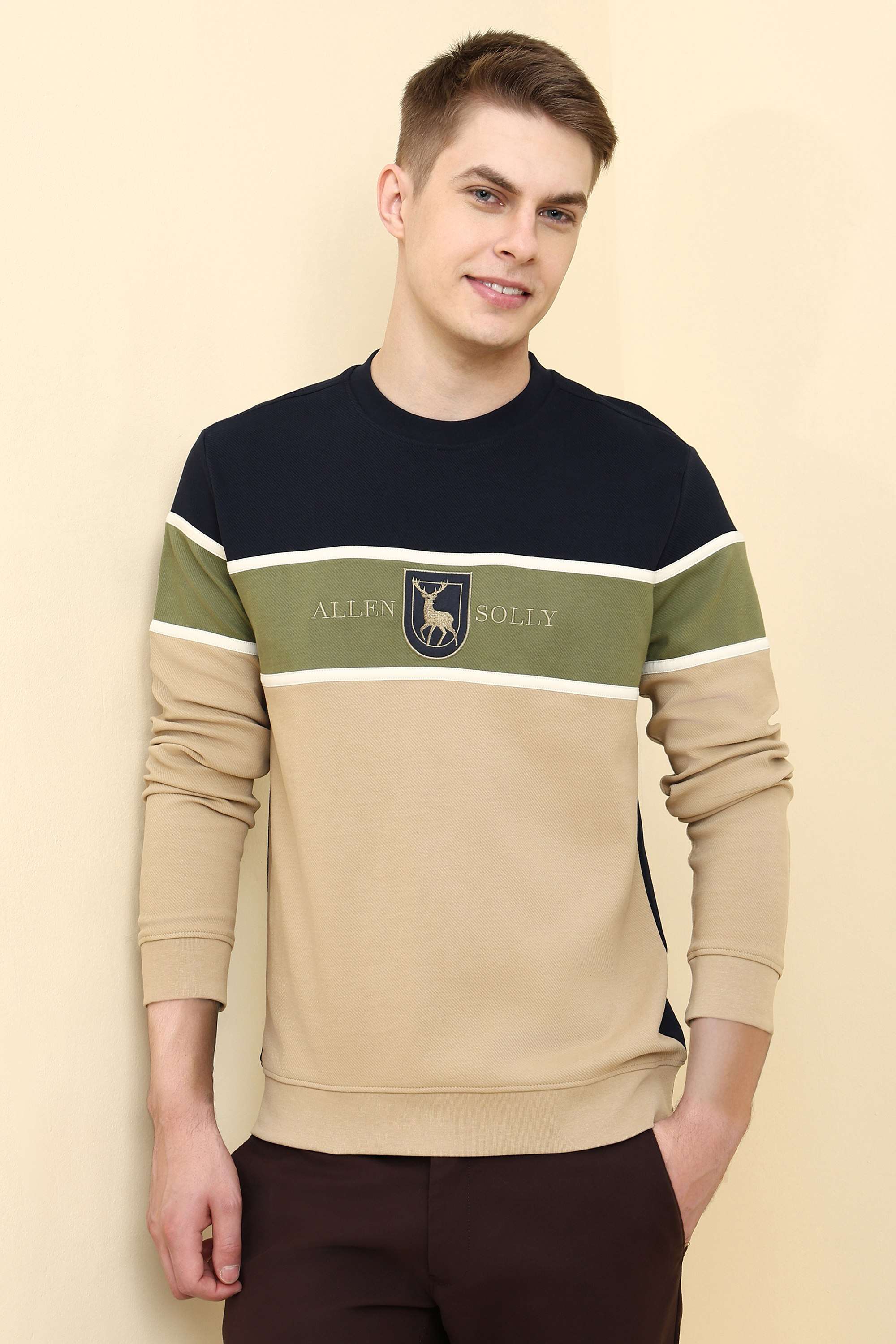 Stripes-Cotton-Round-Neck-Men-s-Sweatshirt