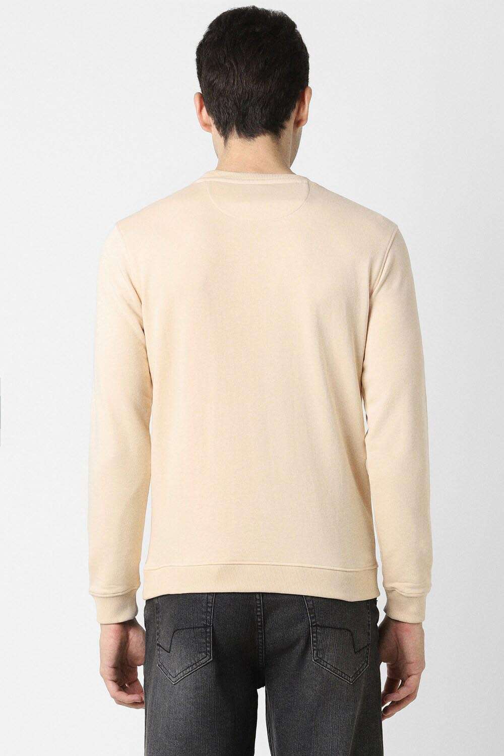 Solid-Blended-Fabric-Slim-Fit-Men-s-Sweatshirt