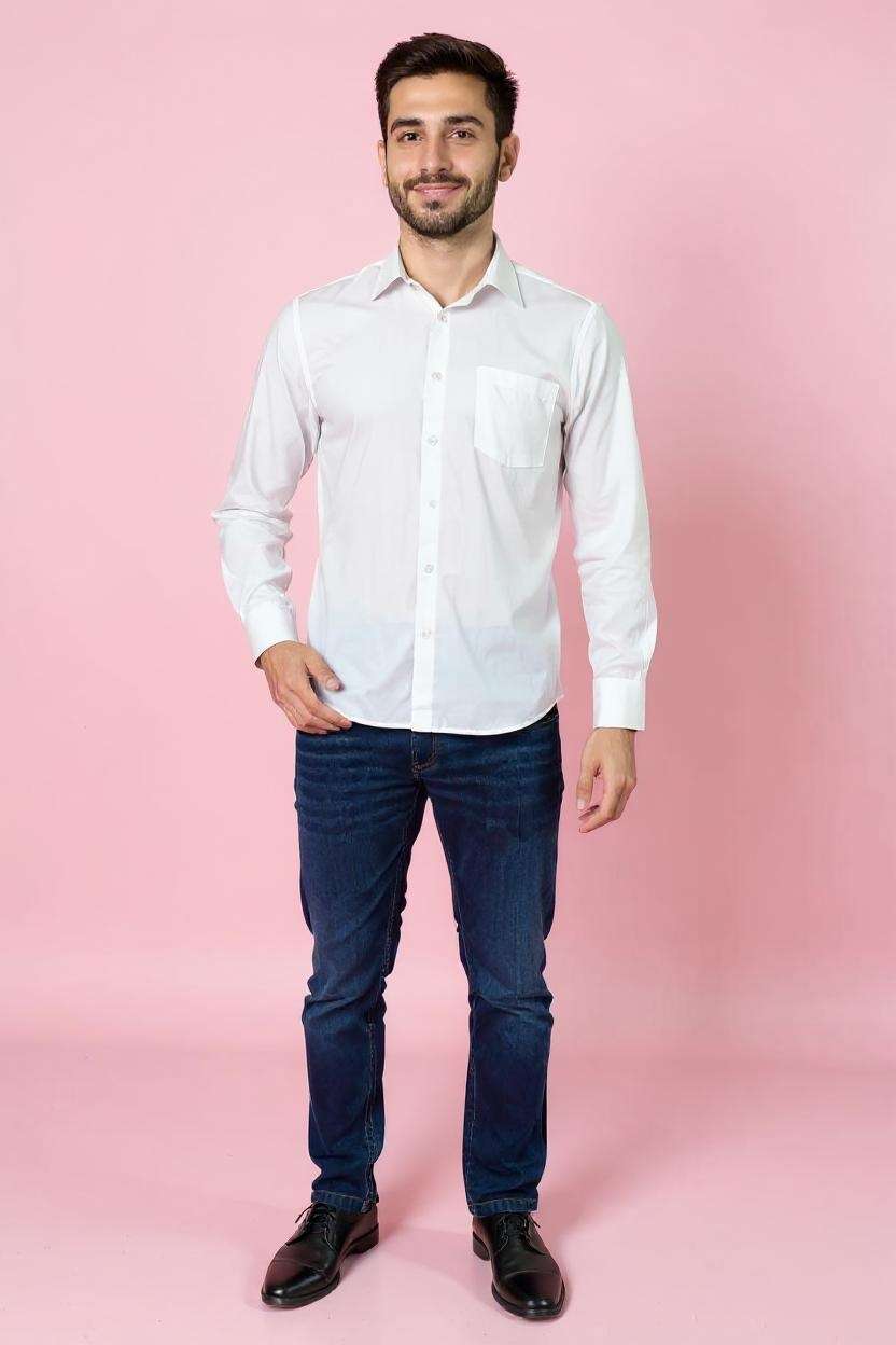 Blended-Fabric-Regular-Fit-Men-Shirt