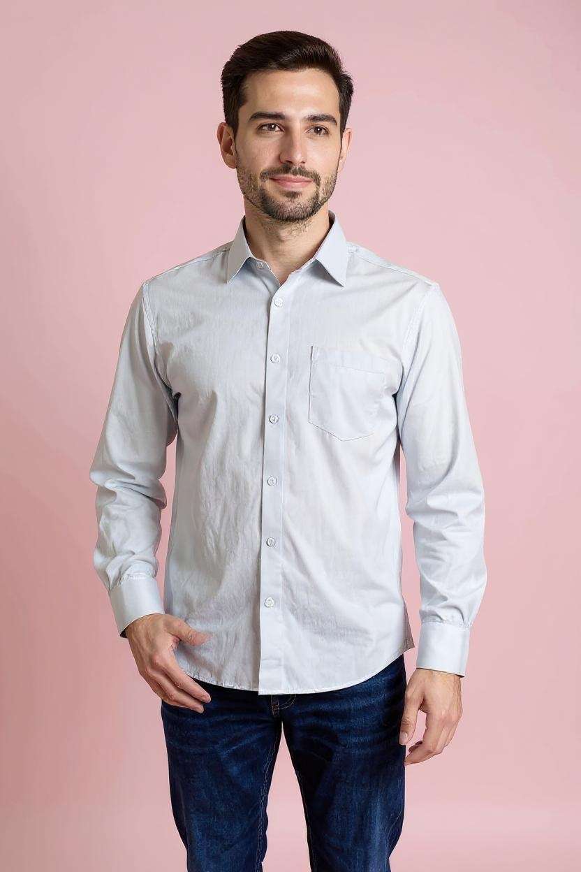 Blended-Fabric-Regular-Fit-Men-Shirt