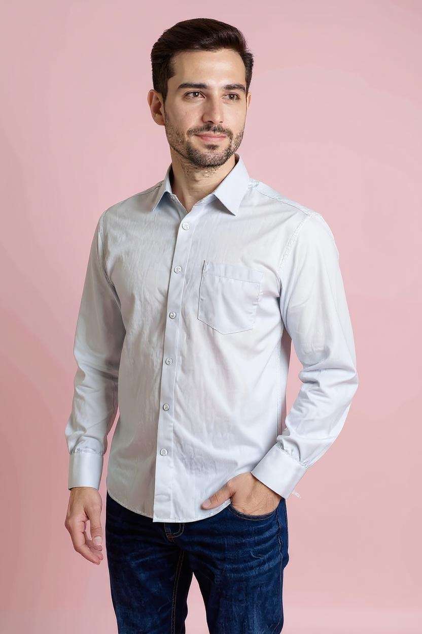 Blended-Fabric-Regular-Fit-Men-Shirt