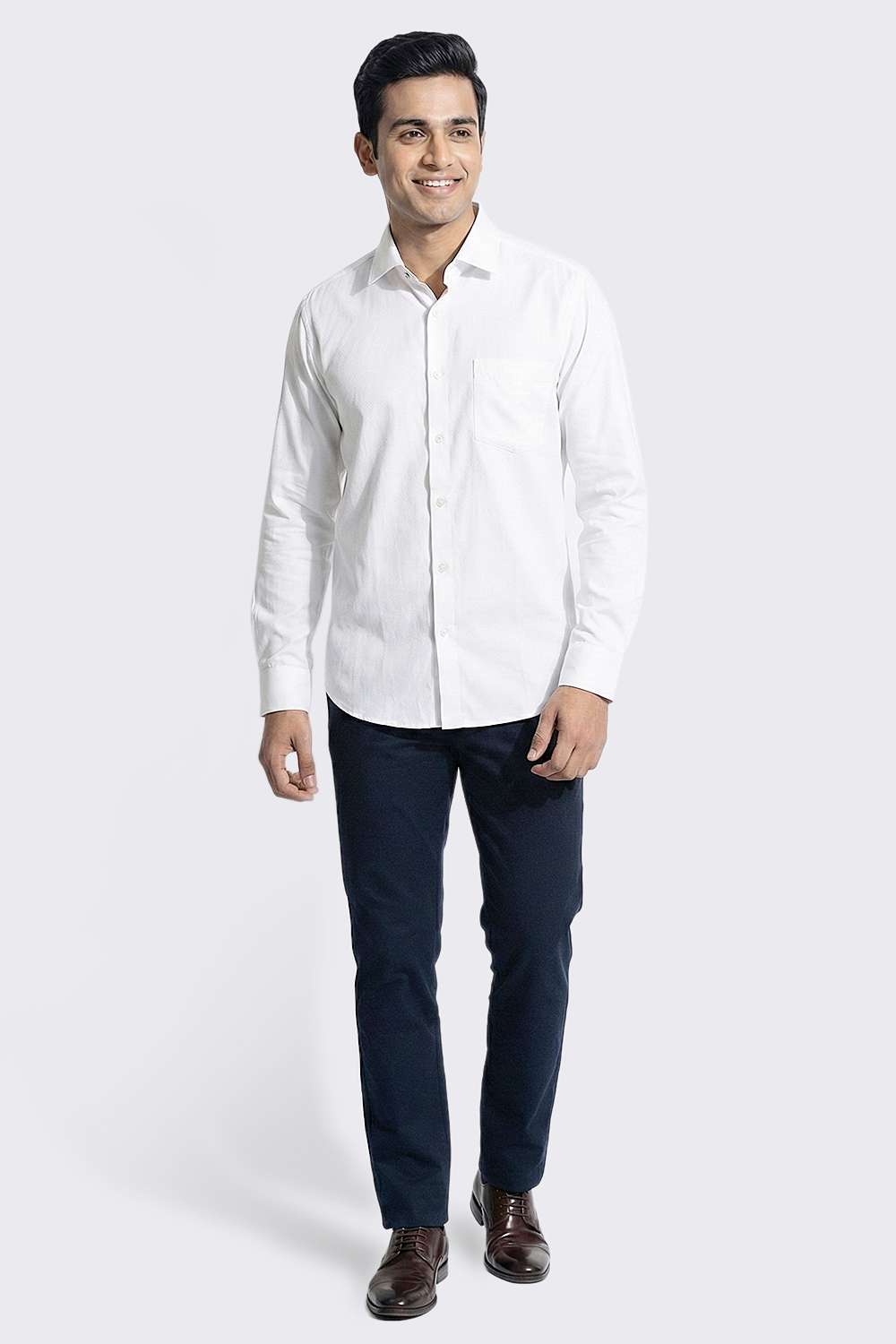 Solid-Blended-Fabric-Regular-Fit-Men-s-T-Shirt