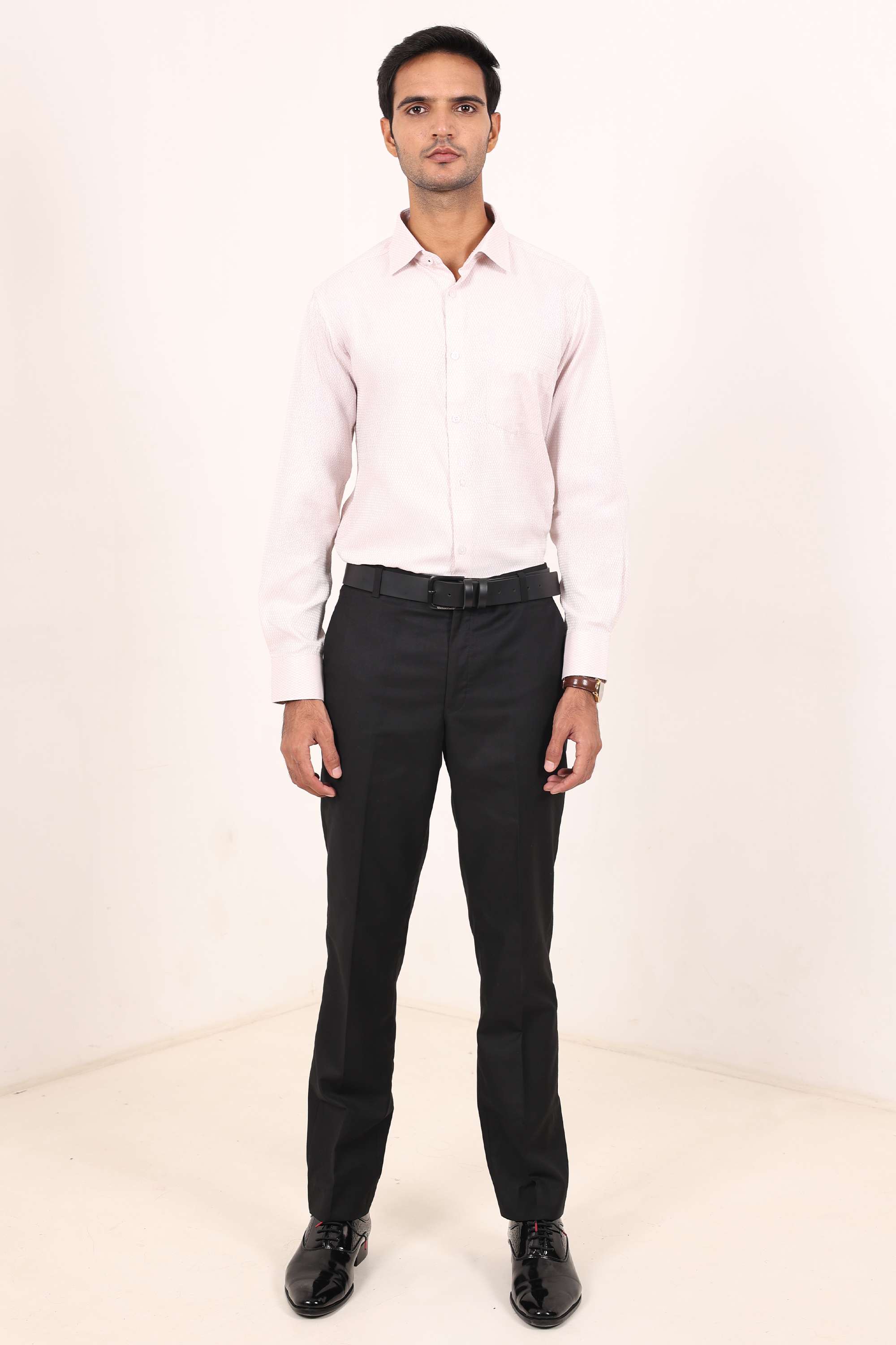 Solid-Cotton-Blend-Slim-Fit-Men-s-Shirt