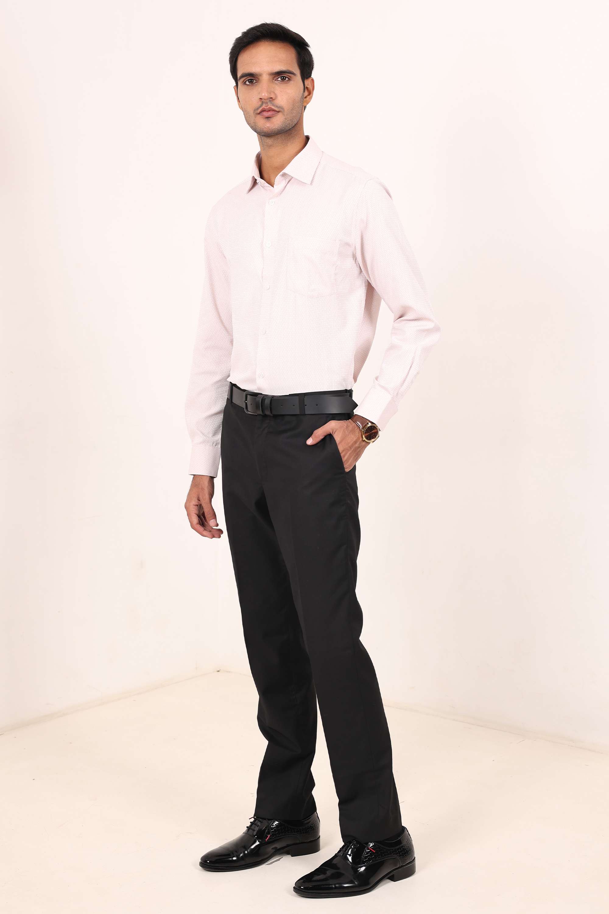 Solid-Cotton-Blend-Slim-Fit-Men-s-Shirt