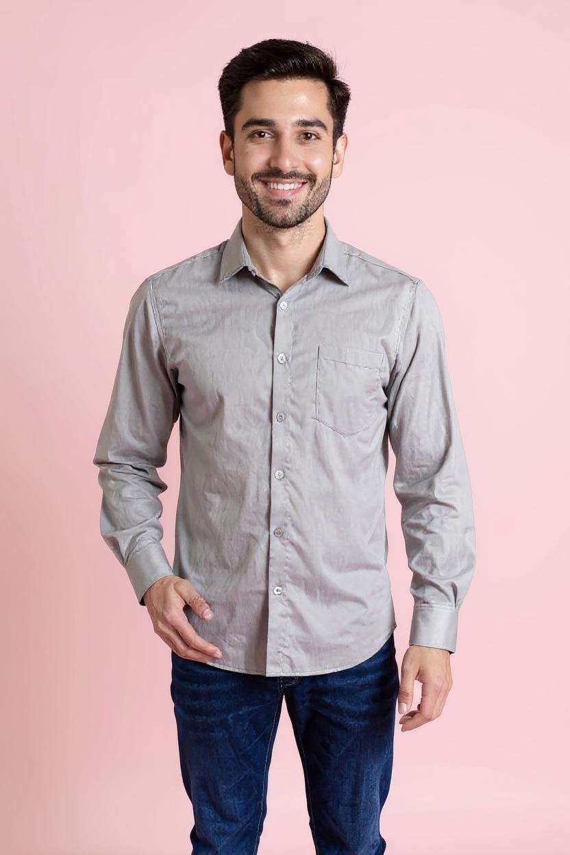 Blended-Fabric-Regular-Fit-Men-Shirt