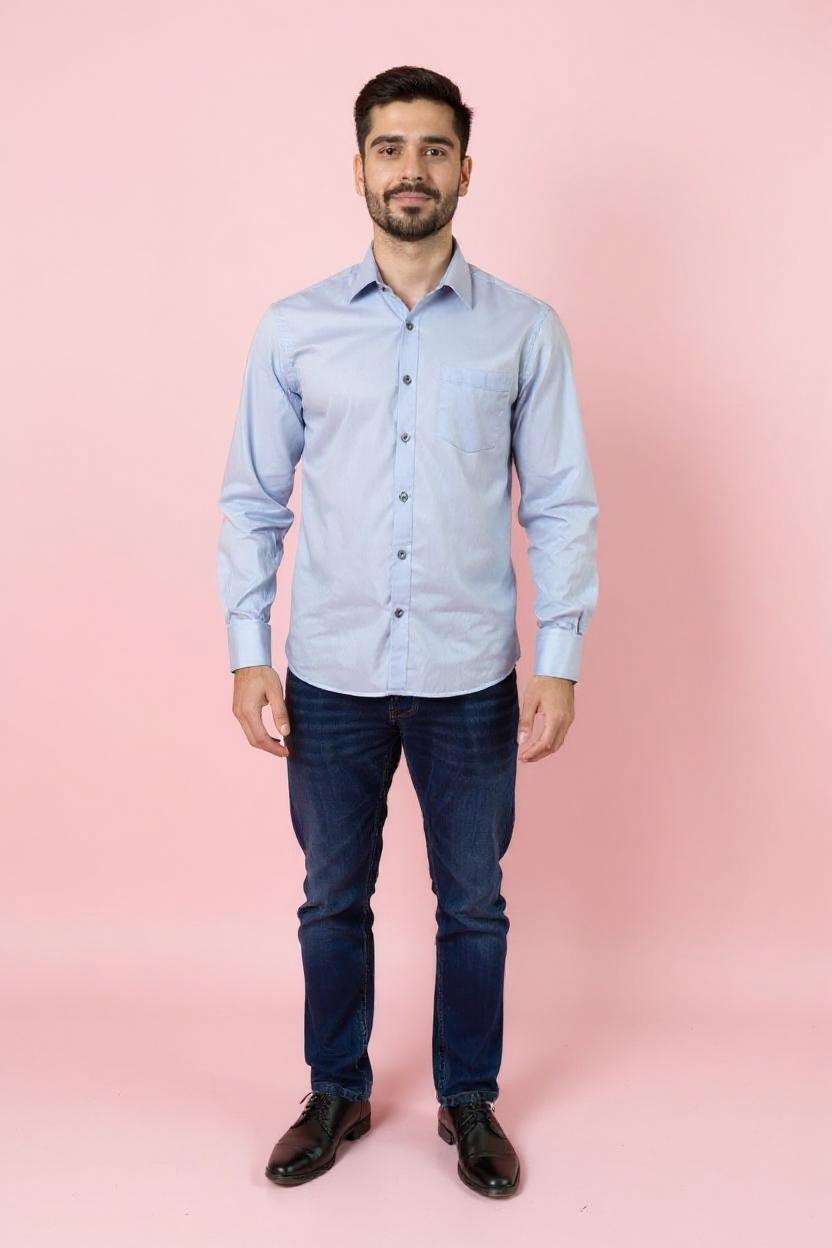 Blended-Fabric-Regular-Fit-Men-Shirt