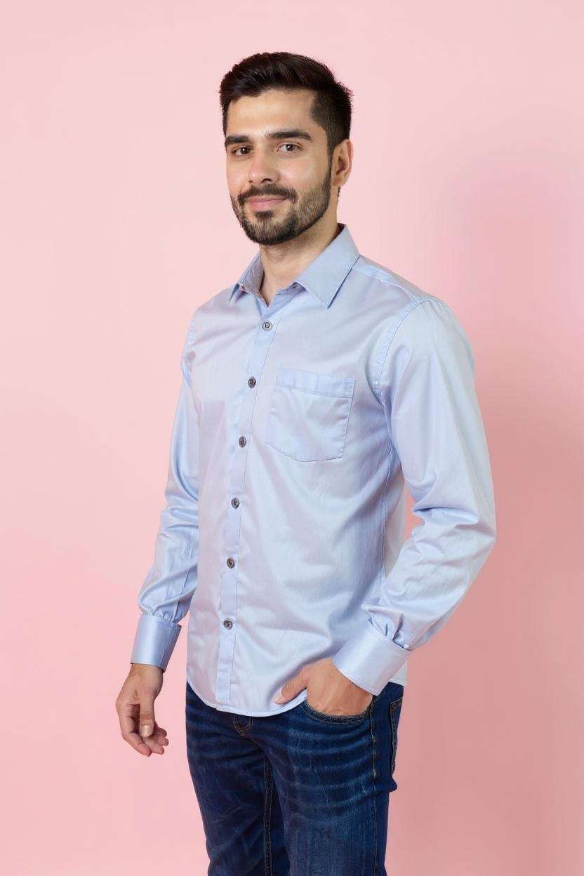 Blended-Fabric-Regular-Fit-Men-Shirt