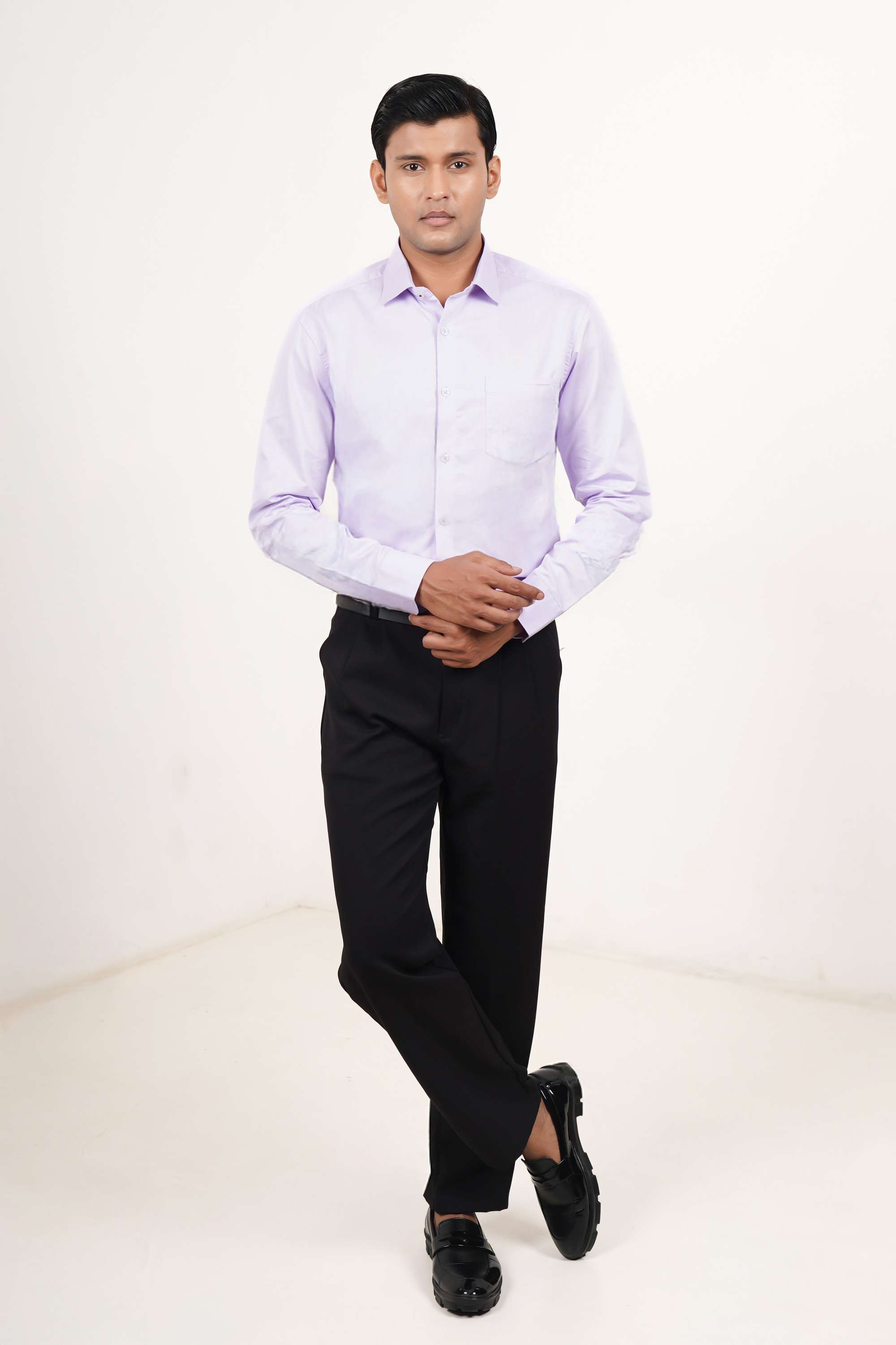Solid-Cotton-Blend-Slim-Fit-Men-s-Formal-Shirt