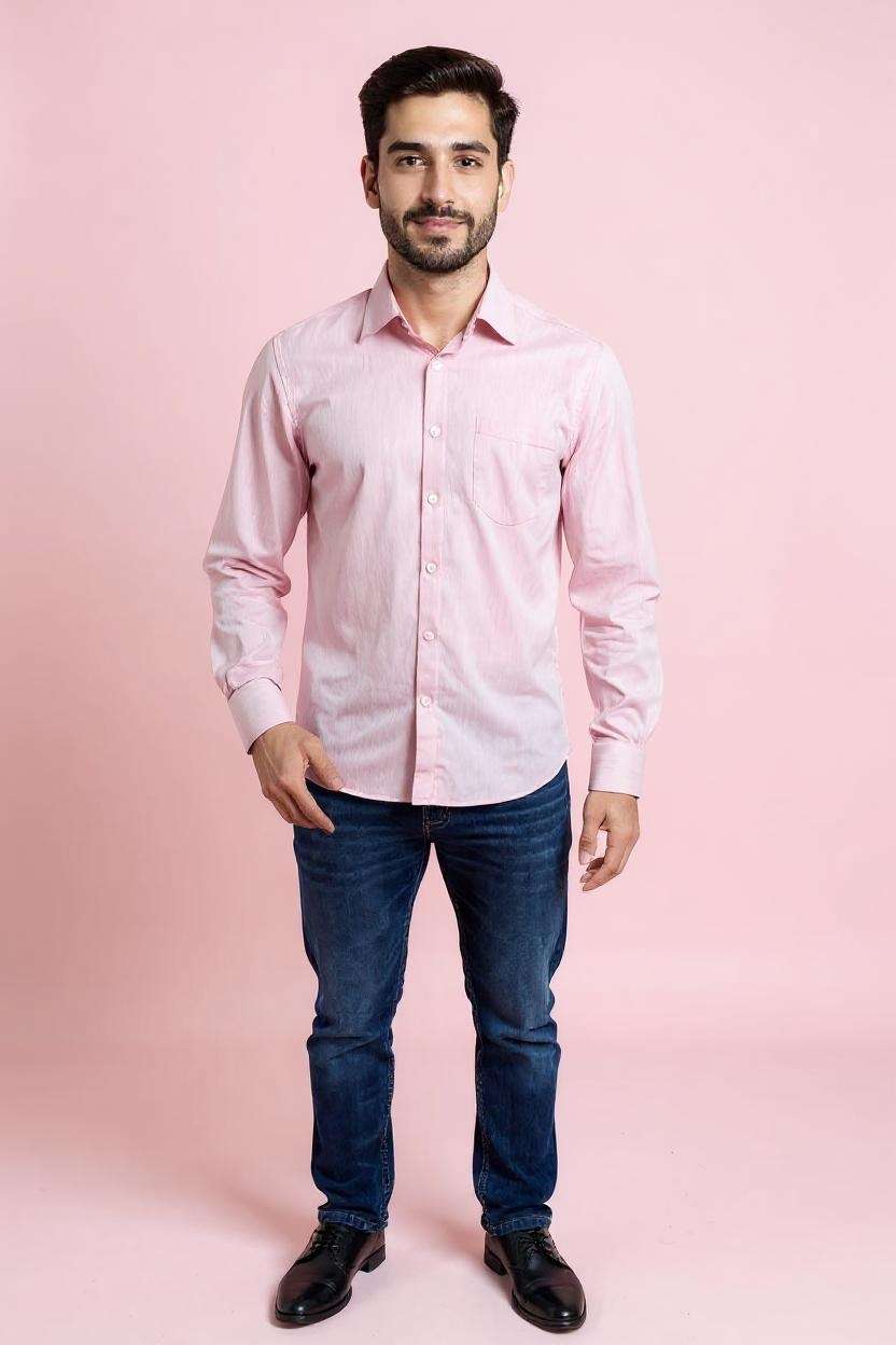 Blended-Fabric-Regular-Fit-Men-Shirt