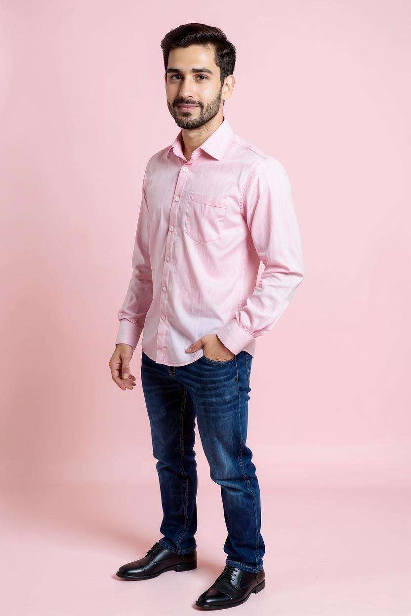Blended-Fabric-Regular-Fit-Men-Shirt