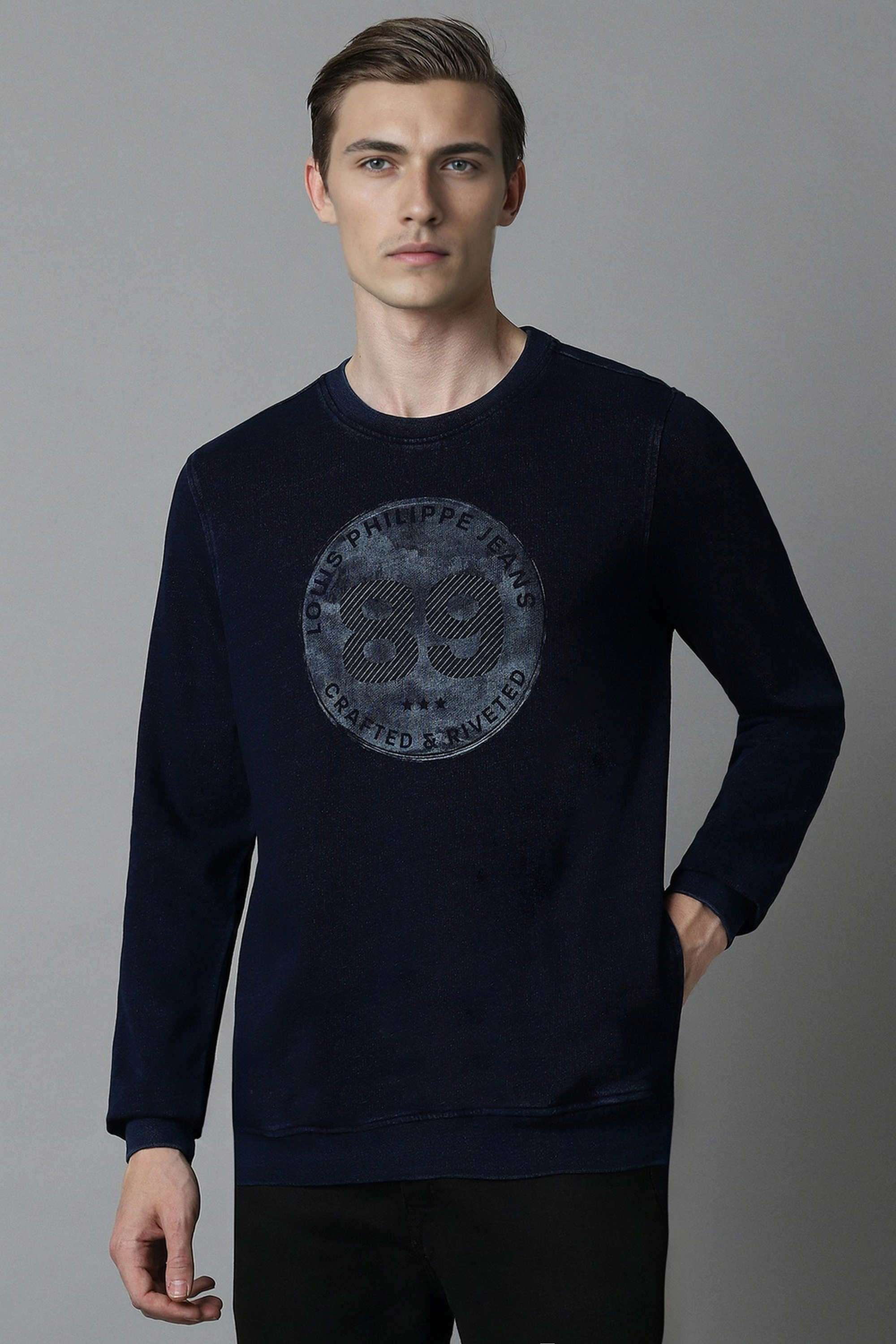 Solid-Cotton-Round-Neck-Men-s-Sweatshirt