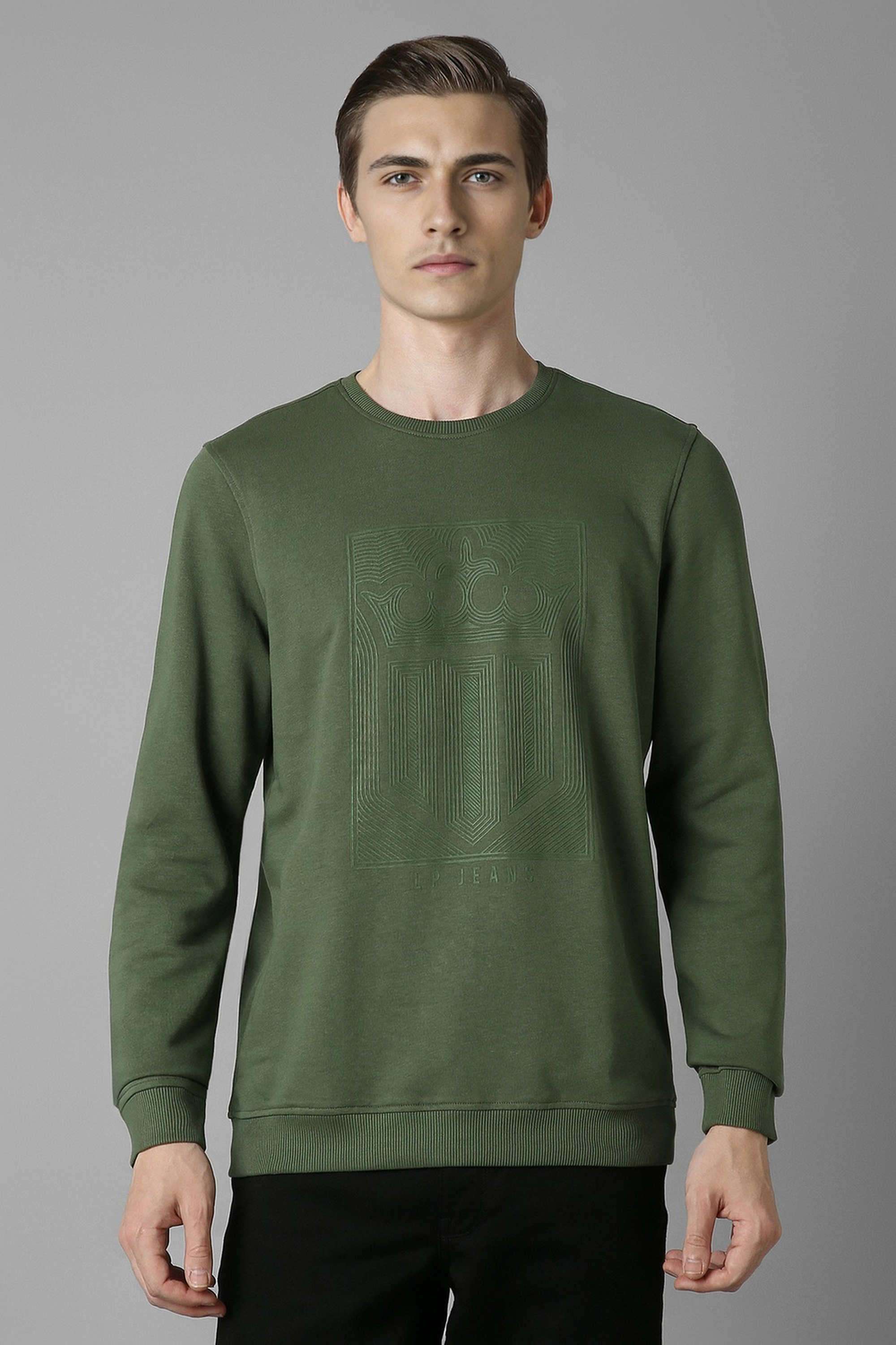 Solid-Cotton-Round-Neck-Men-s-Sweatshirt