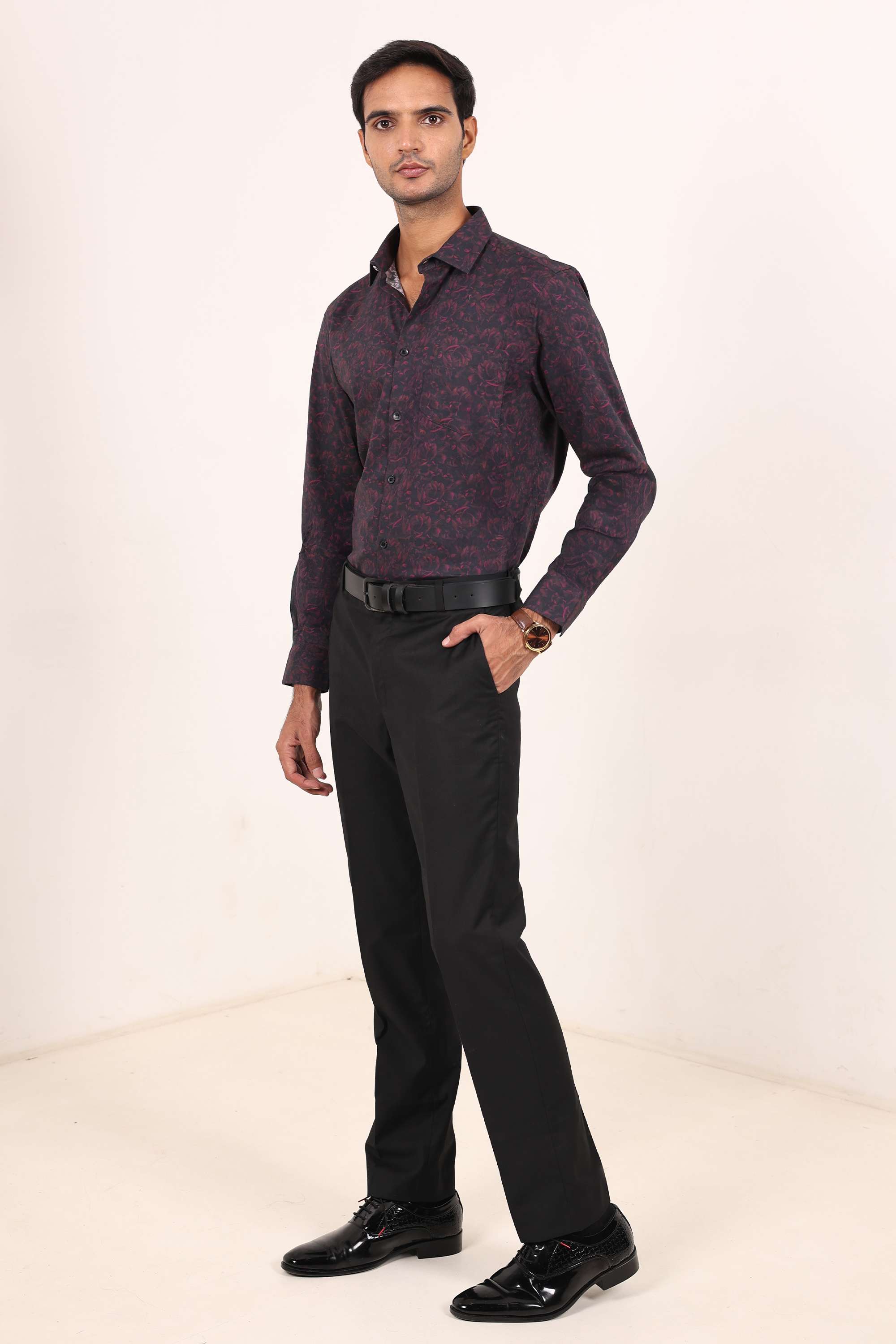 Floral-Cotton-Blend-Regular-Fit-Men-s-Shirt