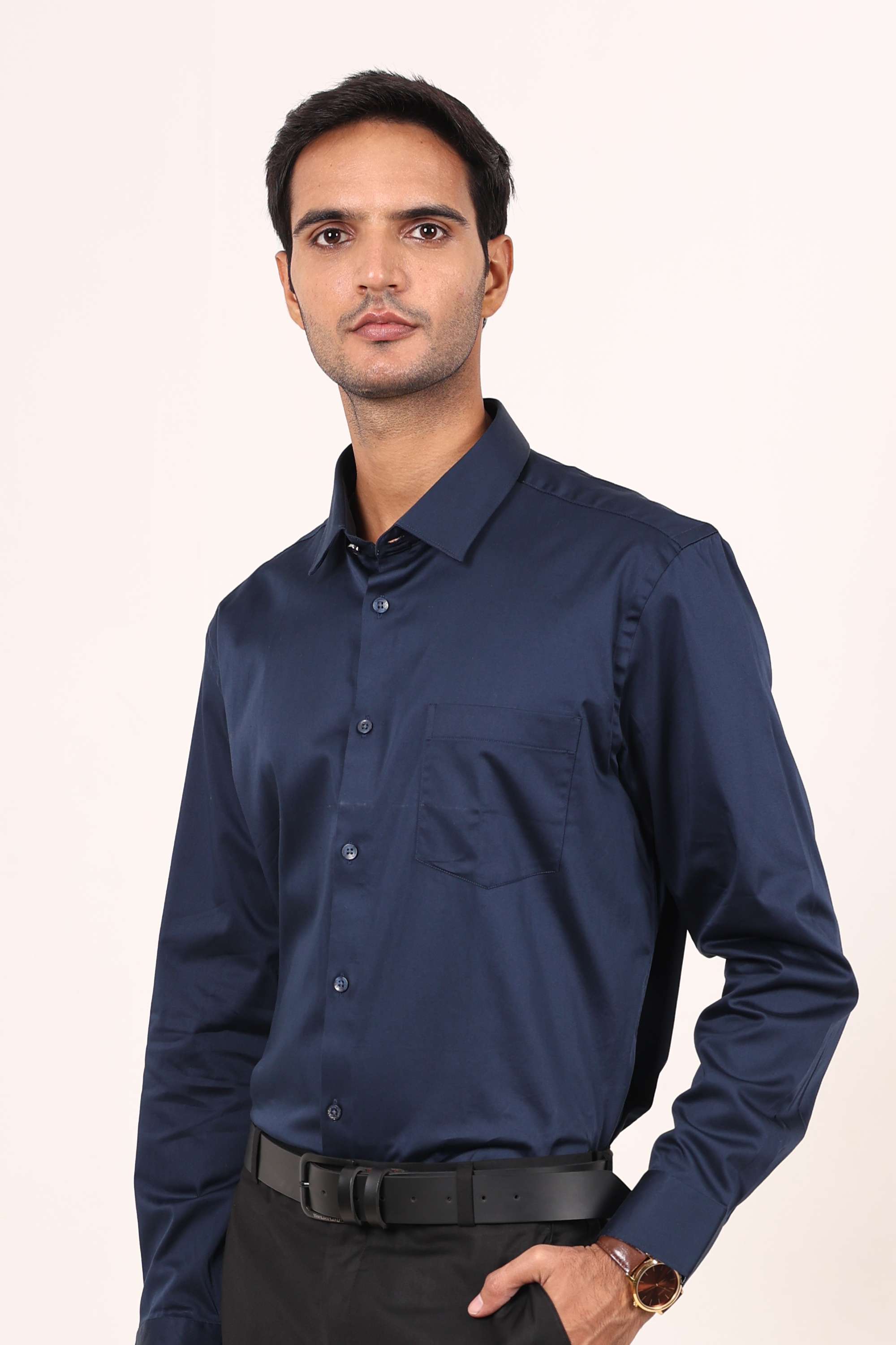 Solid-Cotton-Blend-Regular-Fit-Men-s-Formal-Shirt