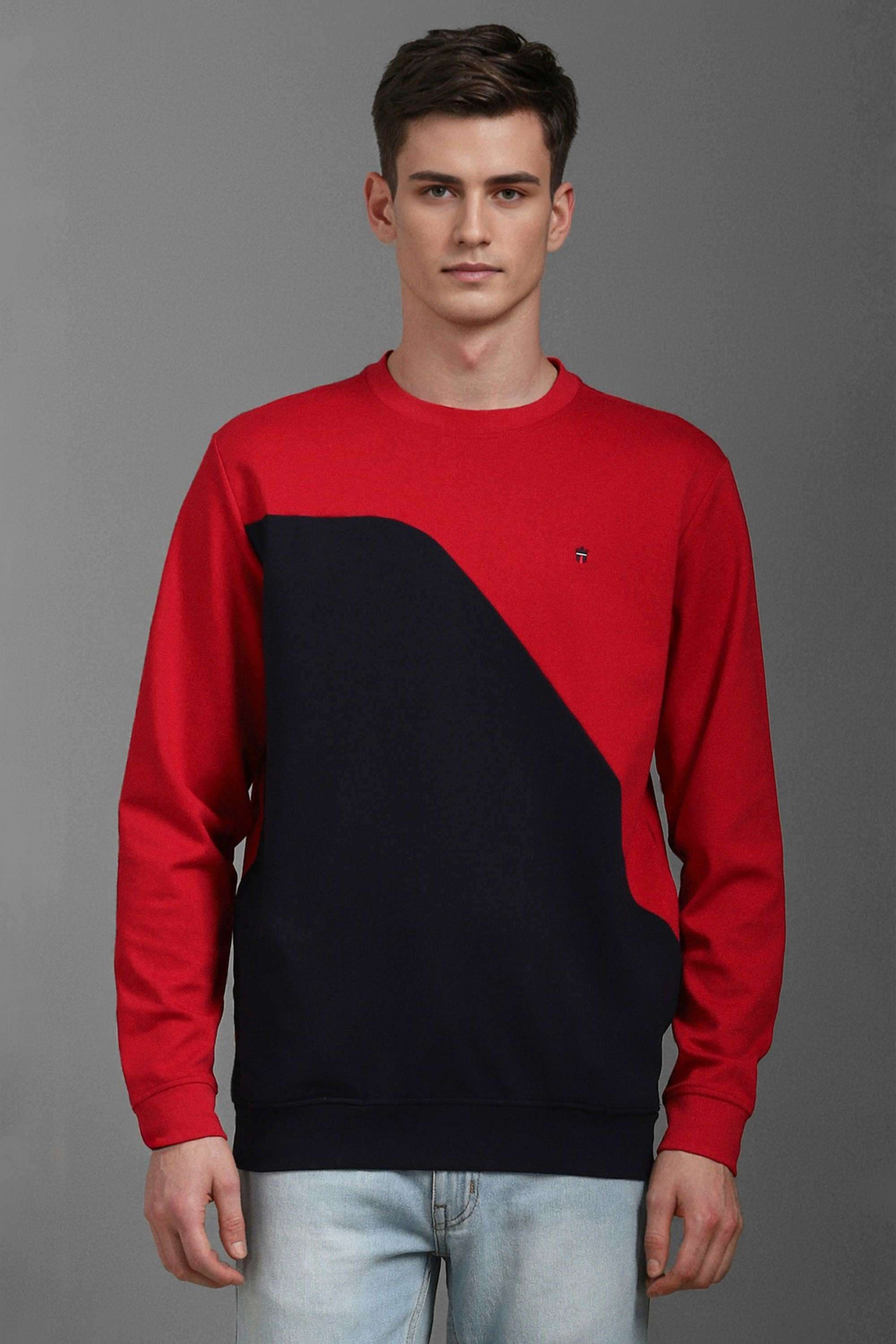 Solid-Cotton-Round-Neck-Men-s-Sweatshirt