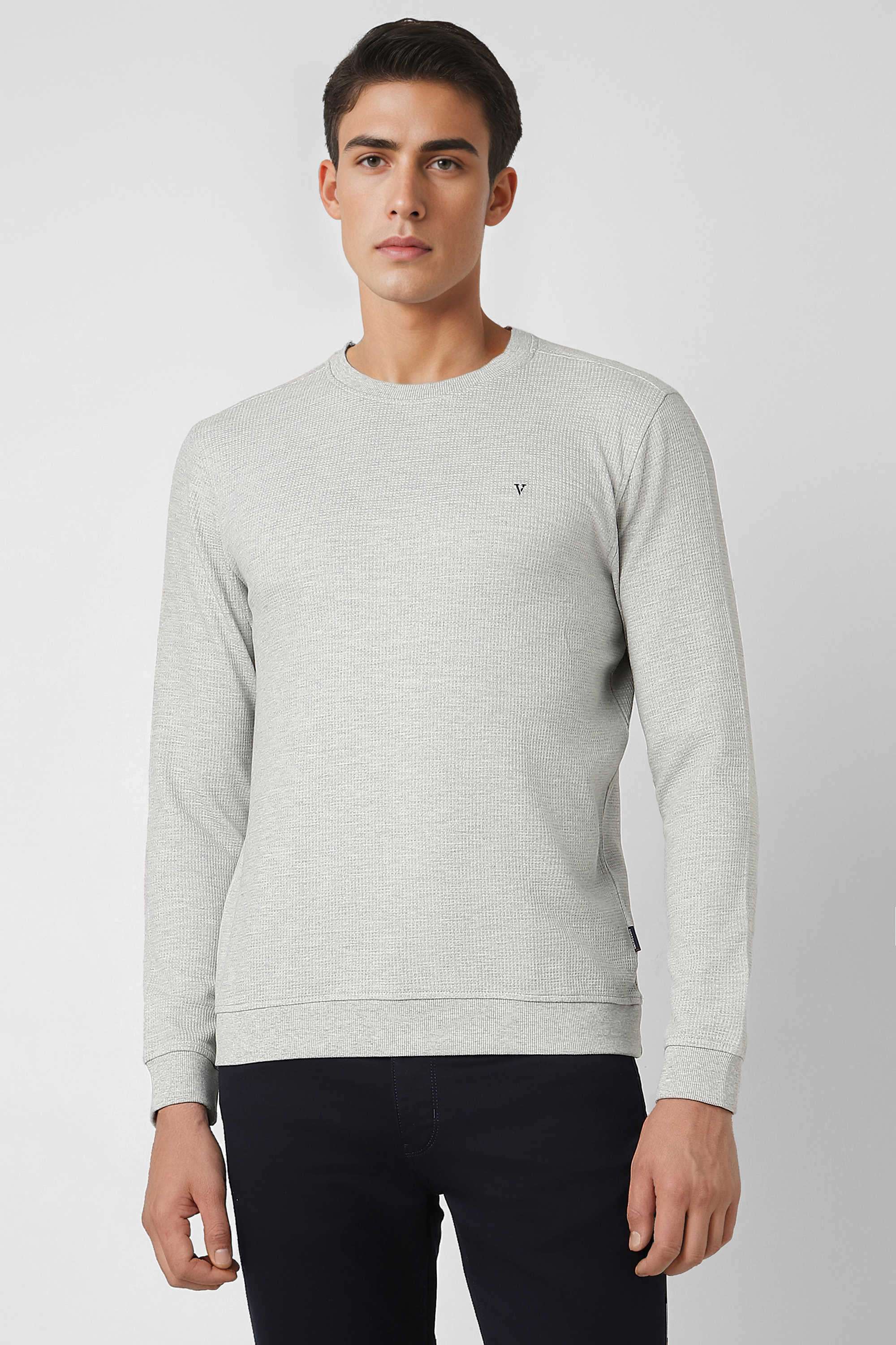 Solid-Poly-Cotton-Regular-Fit-Men-Sweatshirt
