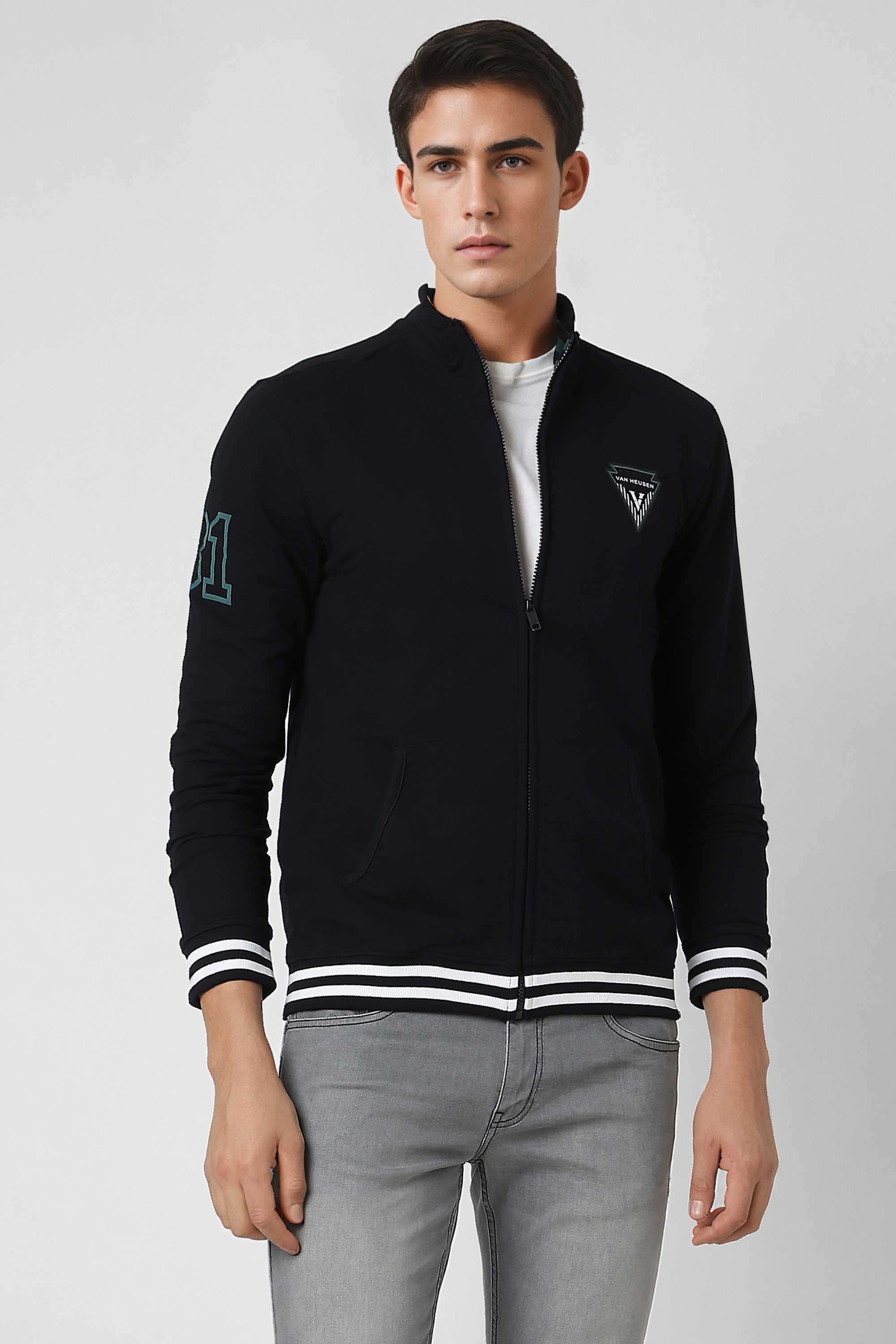 Textured-Poly-Cotton-Regular-Fit-Men-Sweatshirt