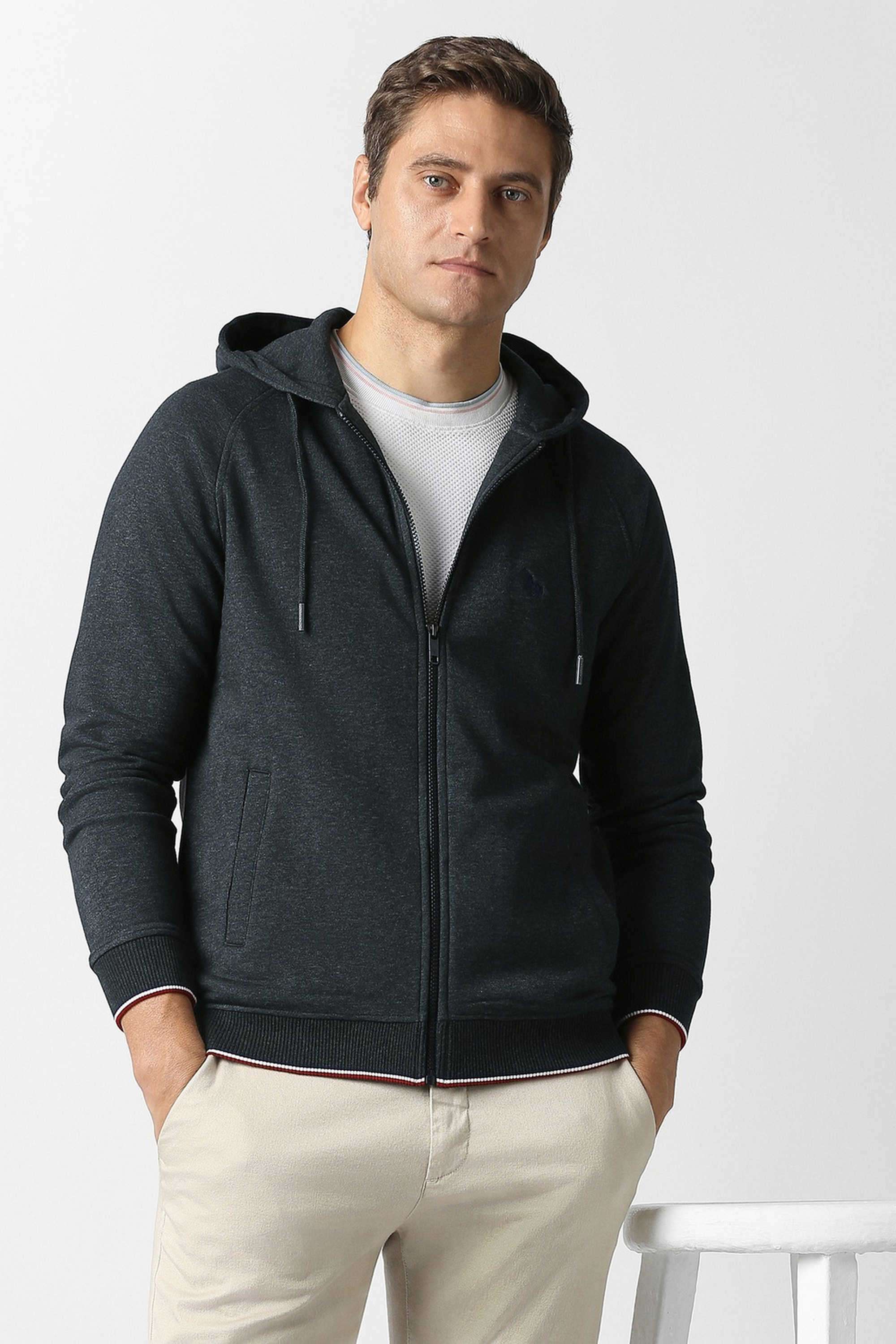 Solid-Poly-Cotton-Regular-Fit-Men-Sweatshirt