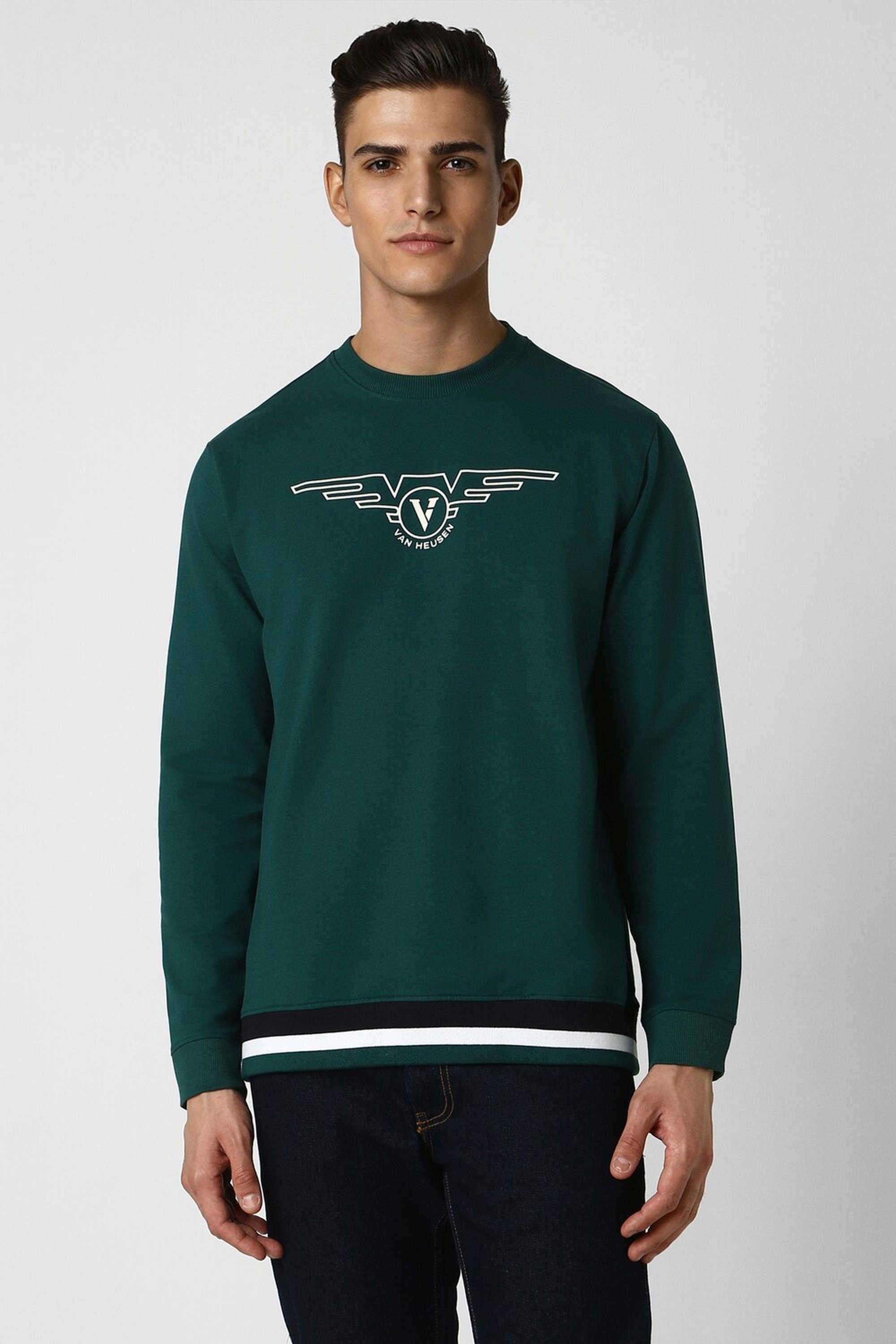 Textured-Poly-Cotton-Regular-Fit-Men-Sweatshirt