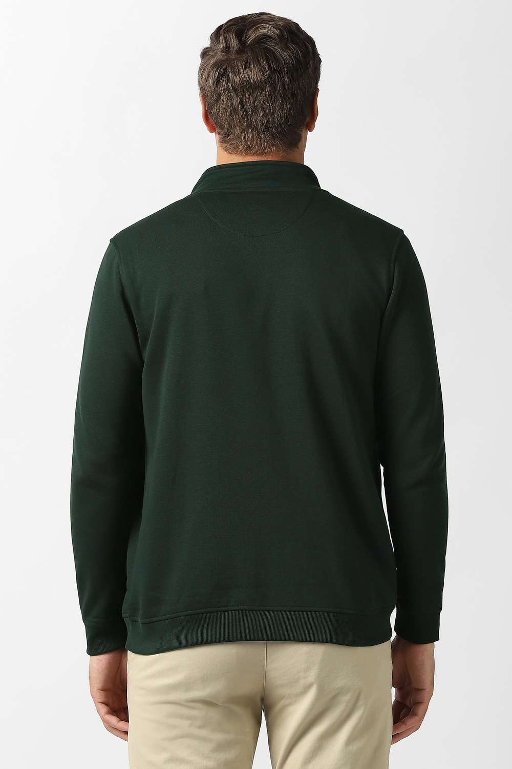 Solid-Cotton-Blend-Regular-Fit-Men-s-Sweatshirt