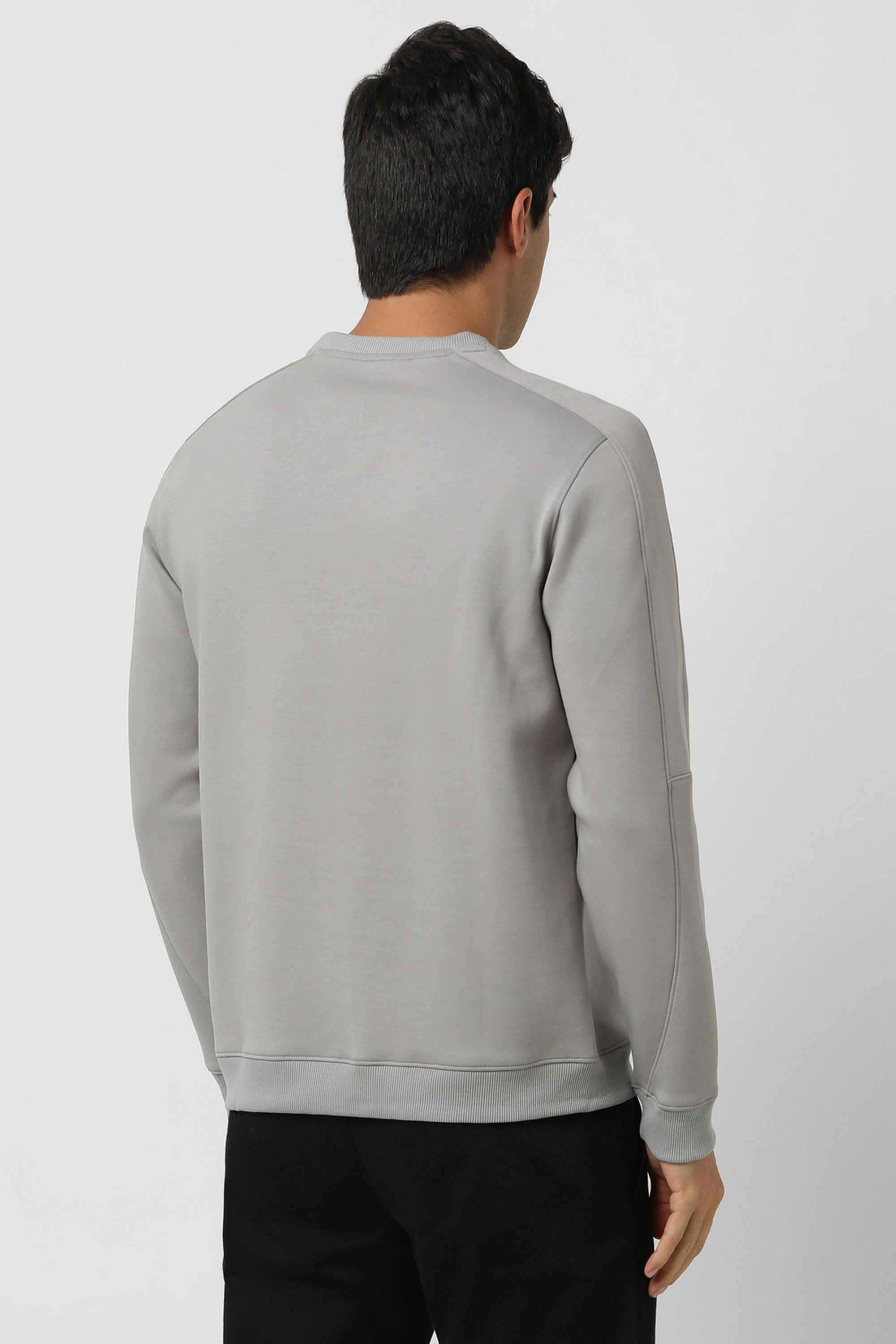 Solid-Blended-Fabric-Regular-Fit-Men-s-Sweatshirt